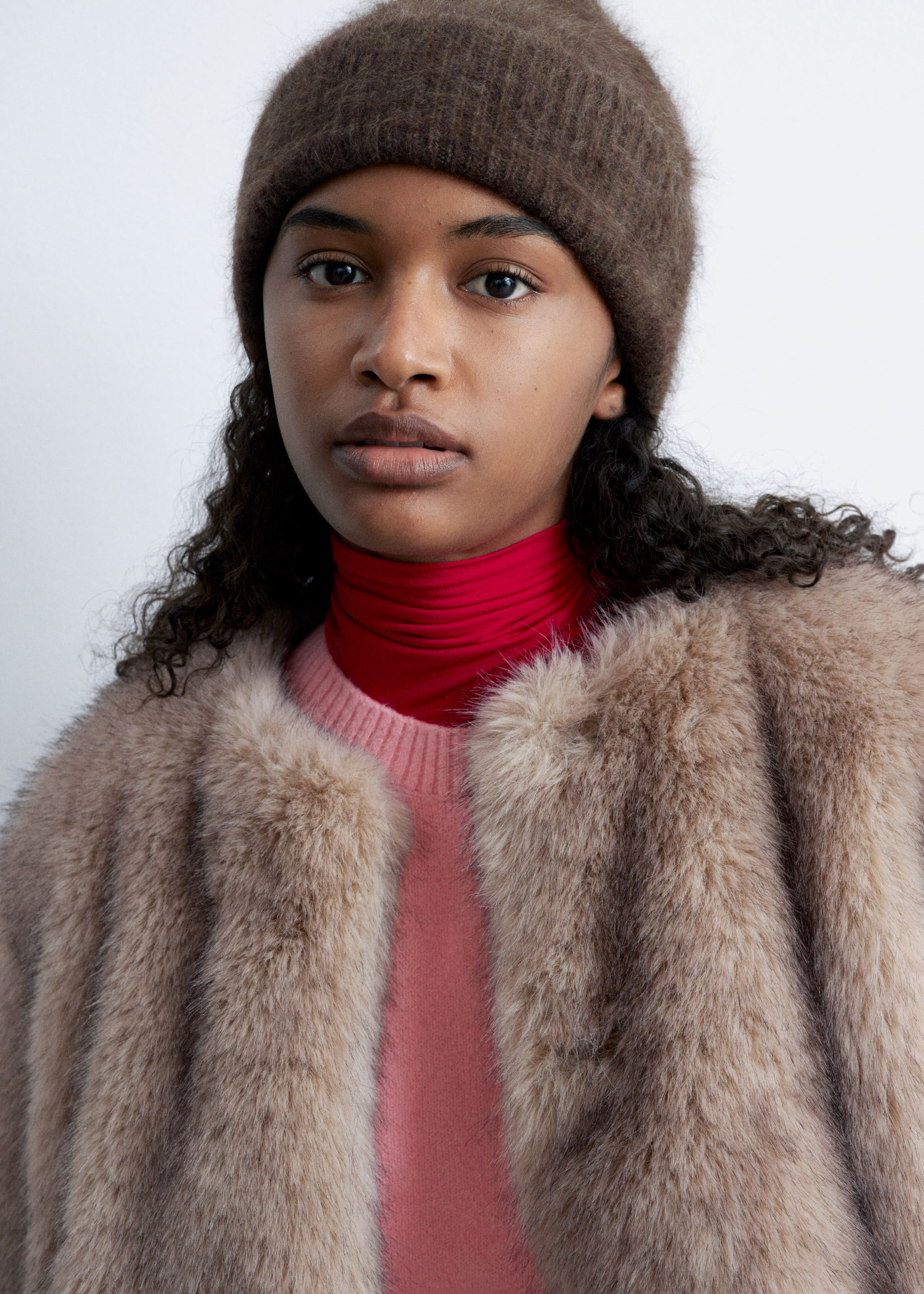 Image of Mössa i borstad kashmir