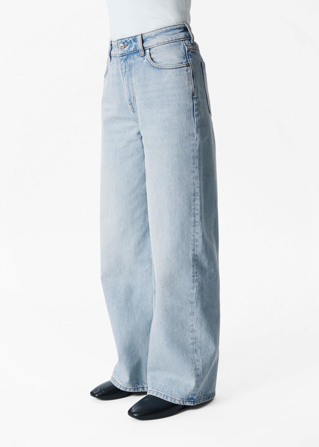 Image of Relaxed Wide-Leg Jeans