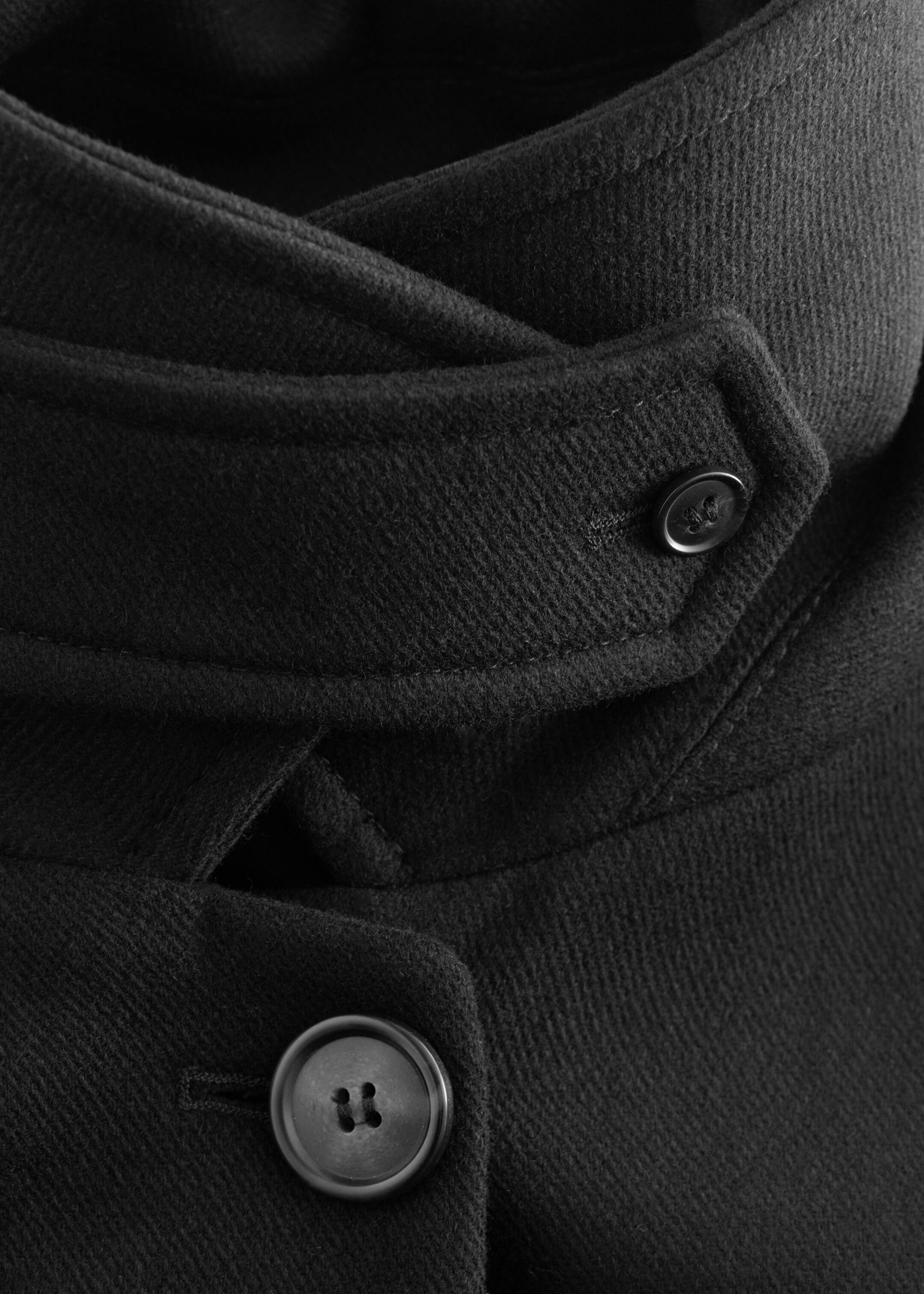 Ingrandisci l'immagine: Wool Maxi Coat - Black - DONNA | H&M CH 3