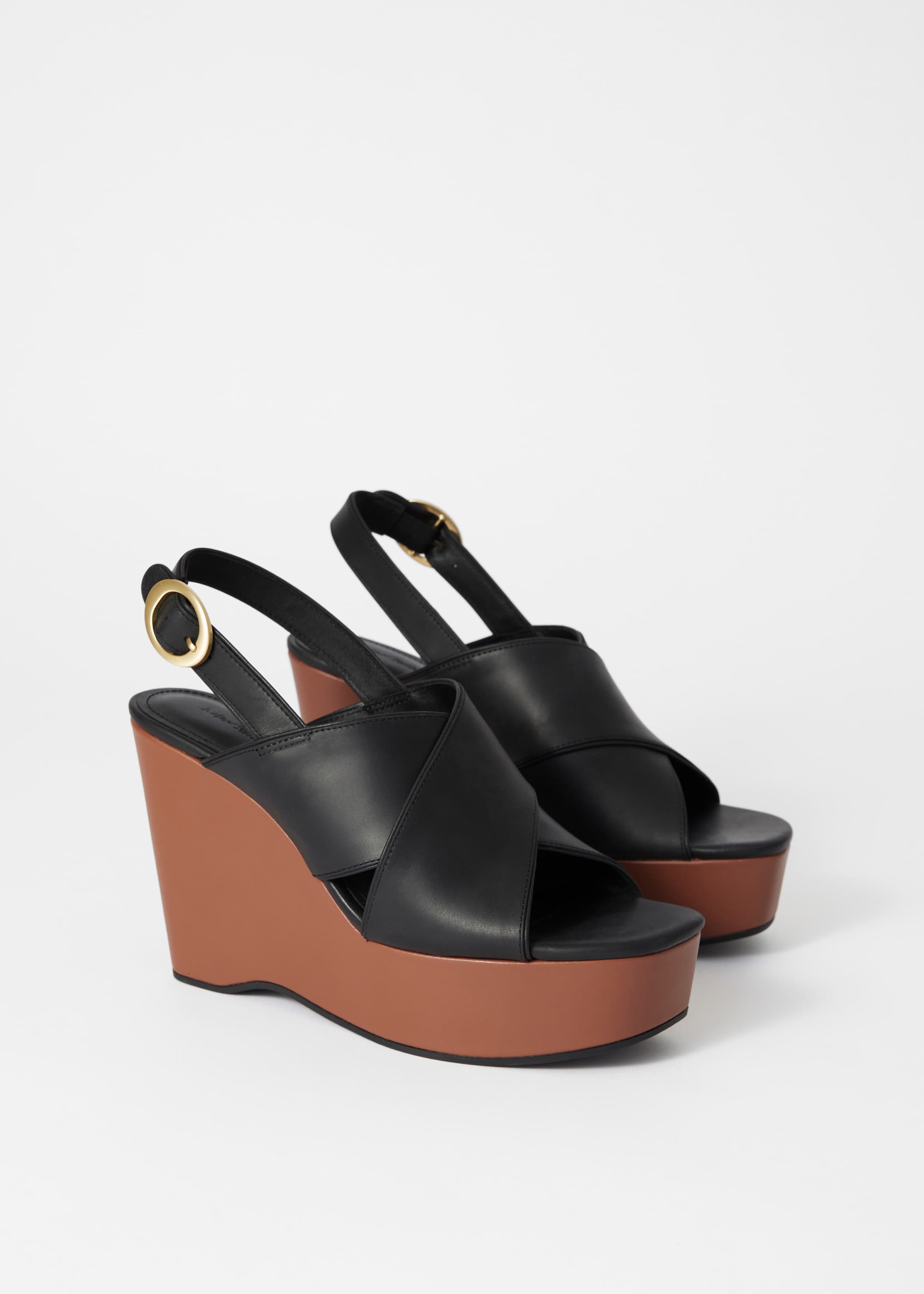 Visualizza immagine più grande: Sandali in pelle con zeppa e plateau - Nero - DONNA | H&M IT 4
