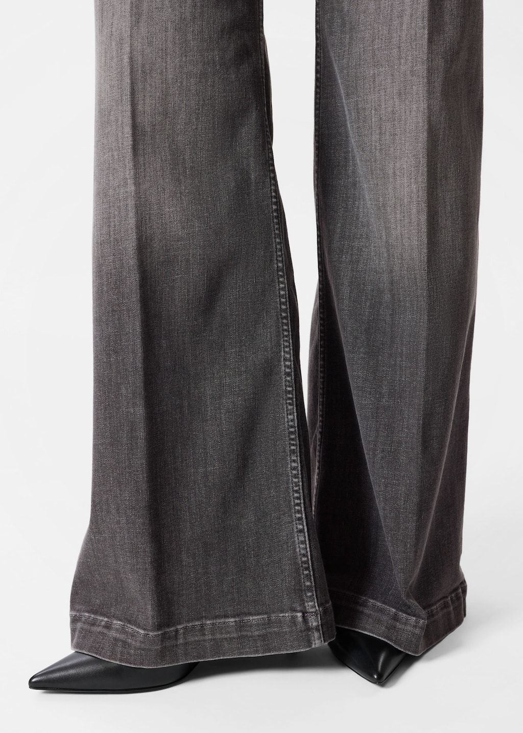 Image of Wide Press-Crease Jeans