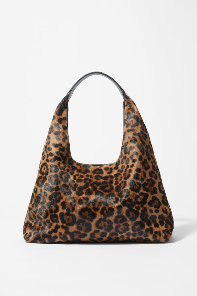 Leopard-Print Leather Tote Bag - Faux leopard - 1