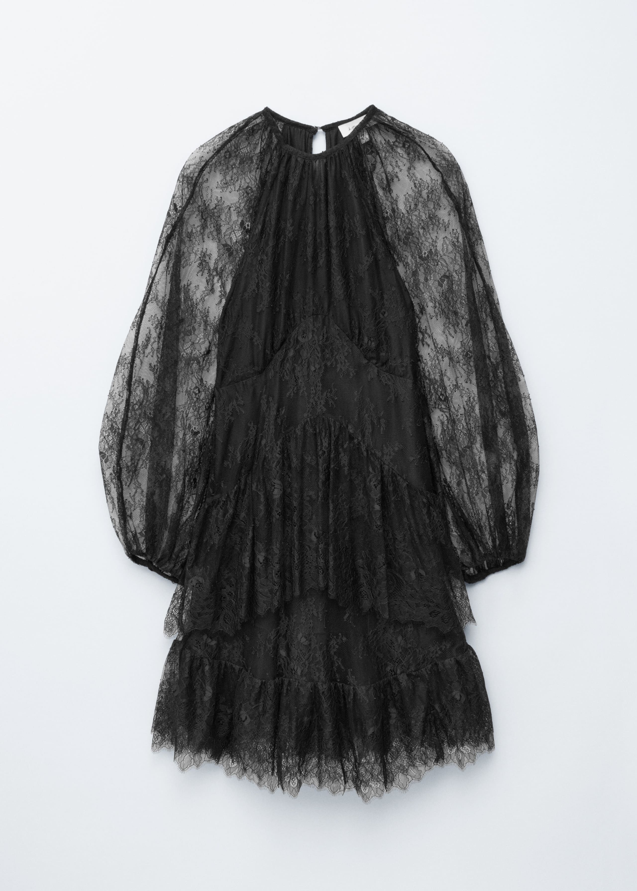 Image of Lace Frill Mini Dress