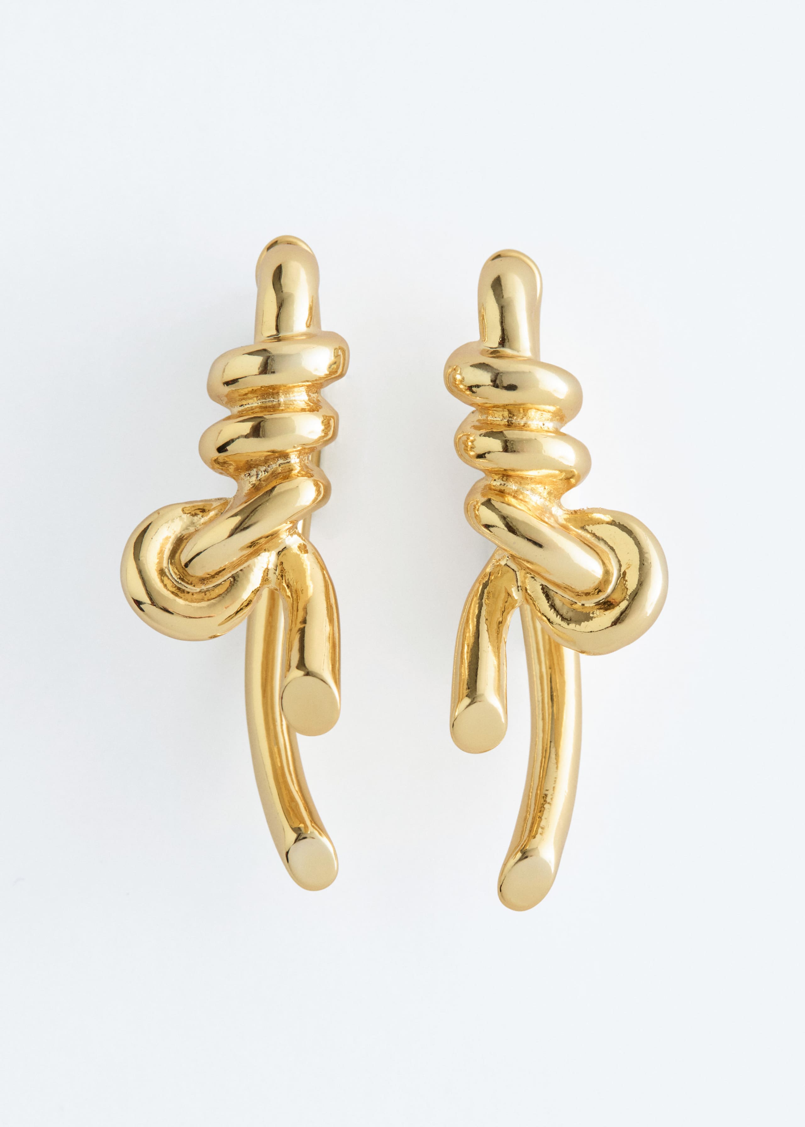 Image of Knot-Detail Front-Back Earrings