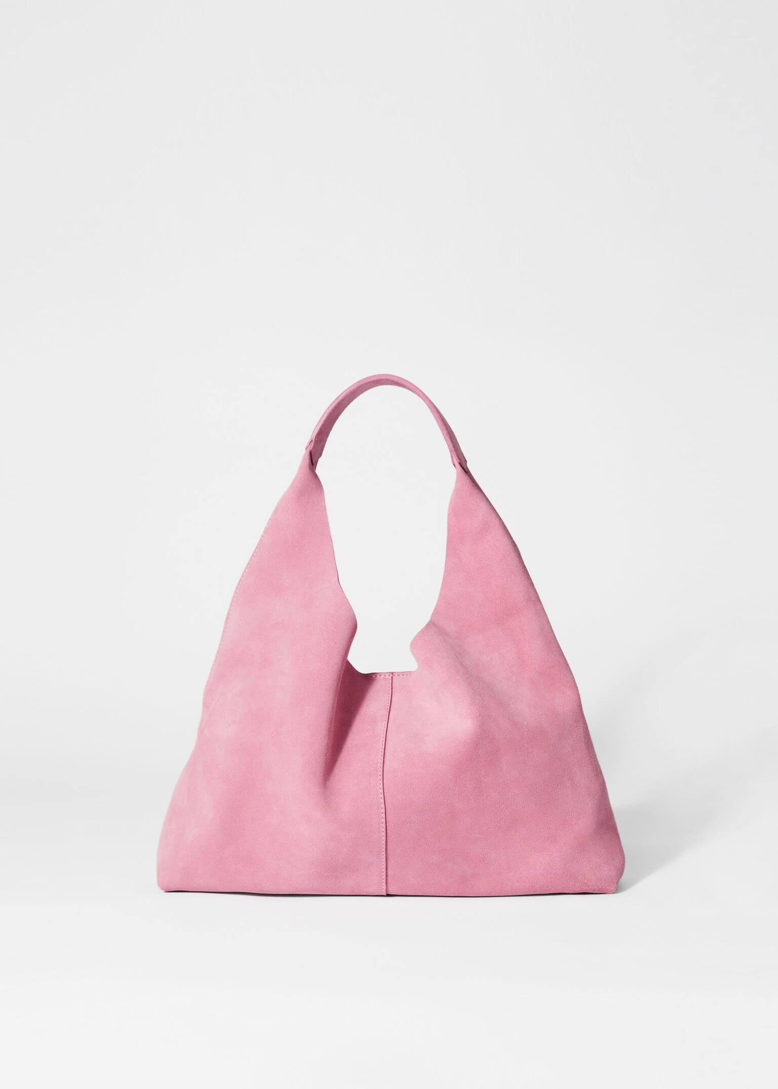 Klasická semišová taška - Růžový semiš/Hnědá/Béžová/Yellow/Rezavá