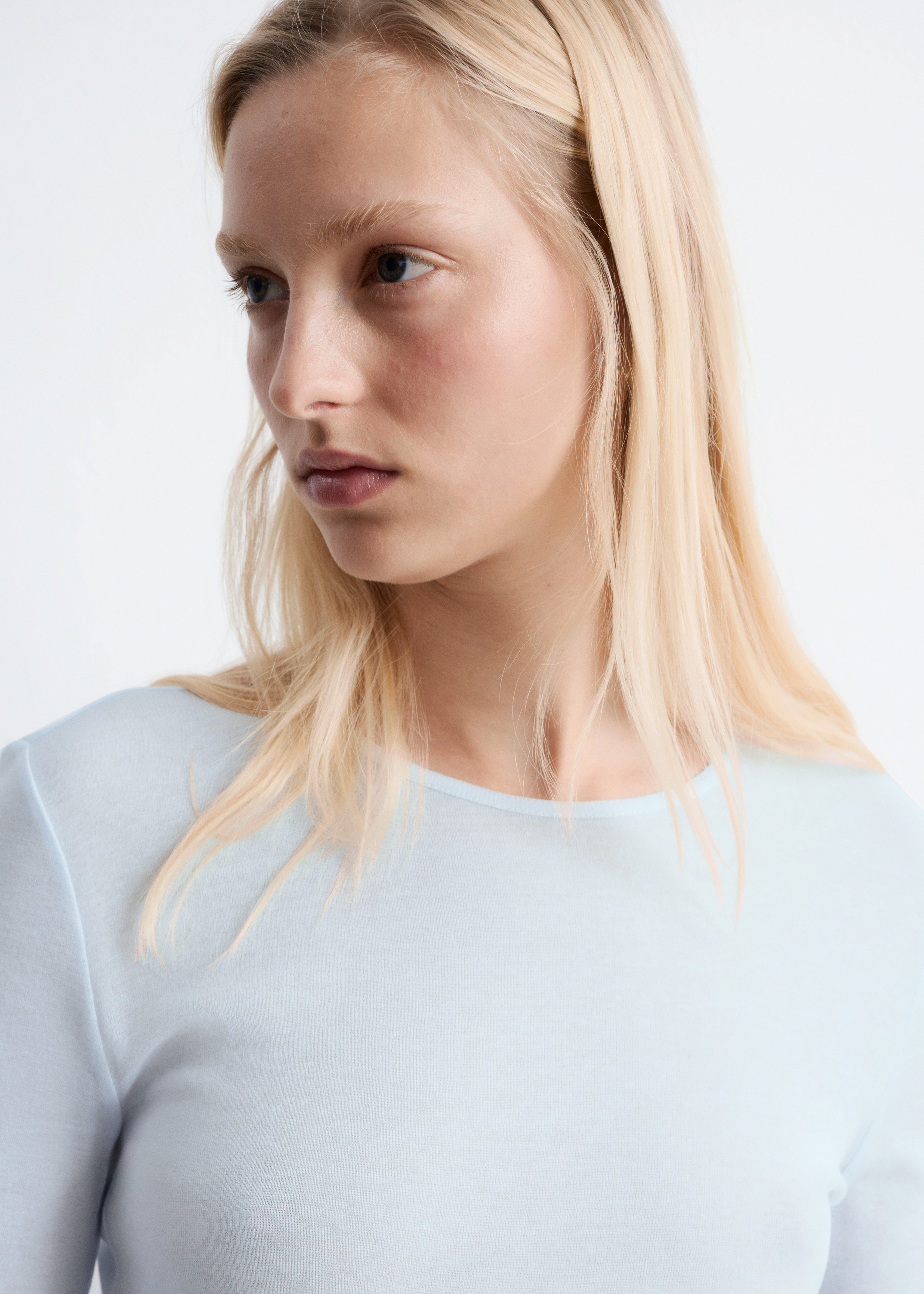 Sheer Long-Sleeve Top - Light Blue - & Other Stories US