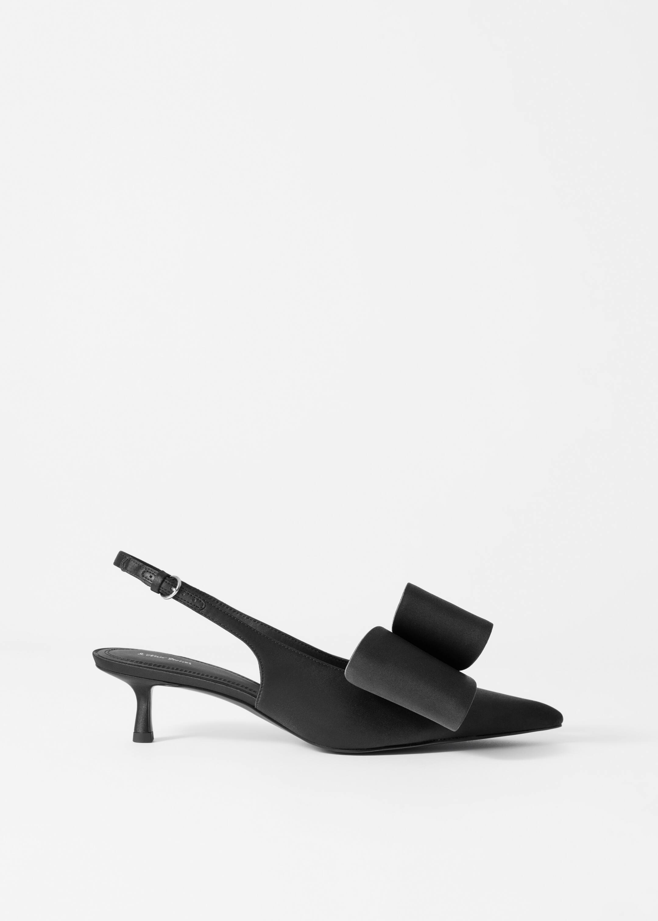 Größeres Bild ansehen: Satin-Pumps mit Schleifenverzierung - Schwarzer Satin - Ladies | H&M DE 3