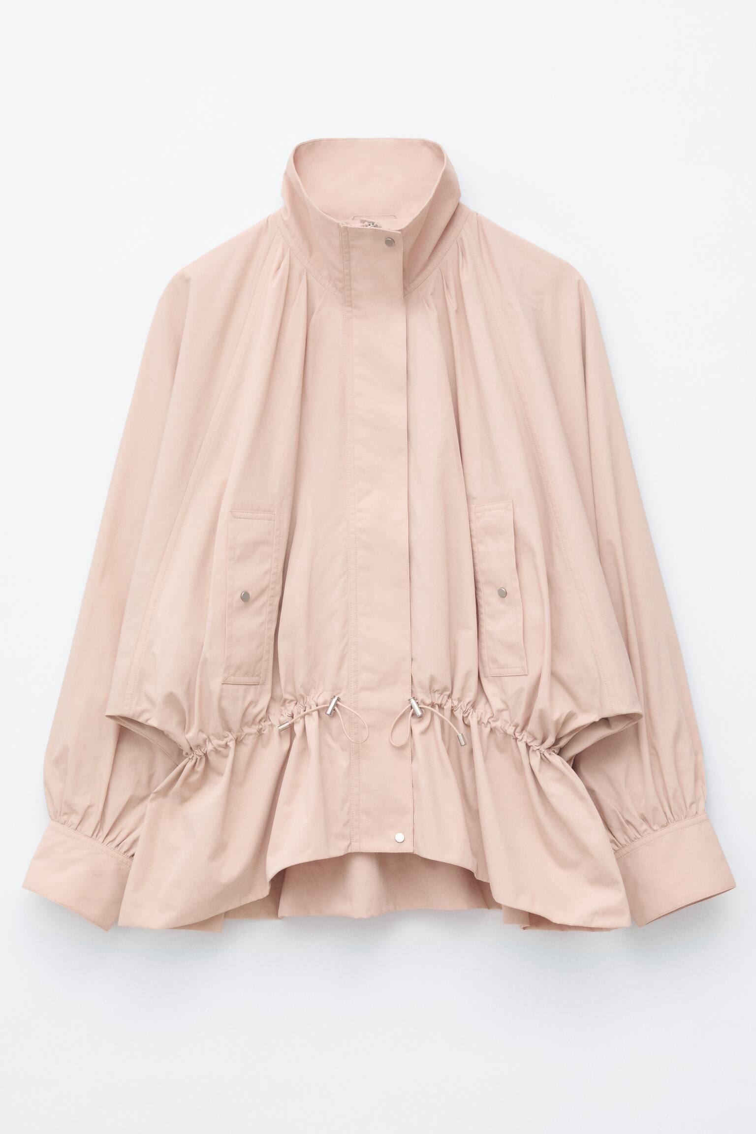 Nylon Funnel-Collar Jacket - 1