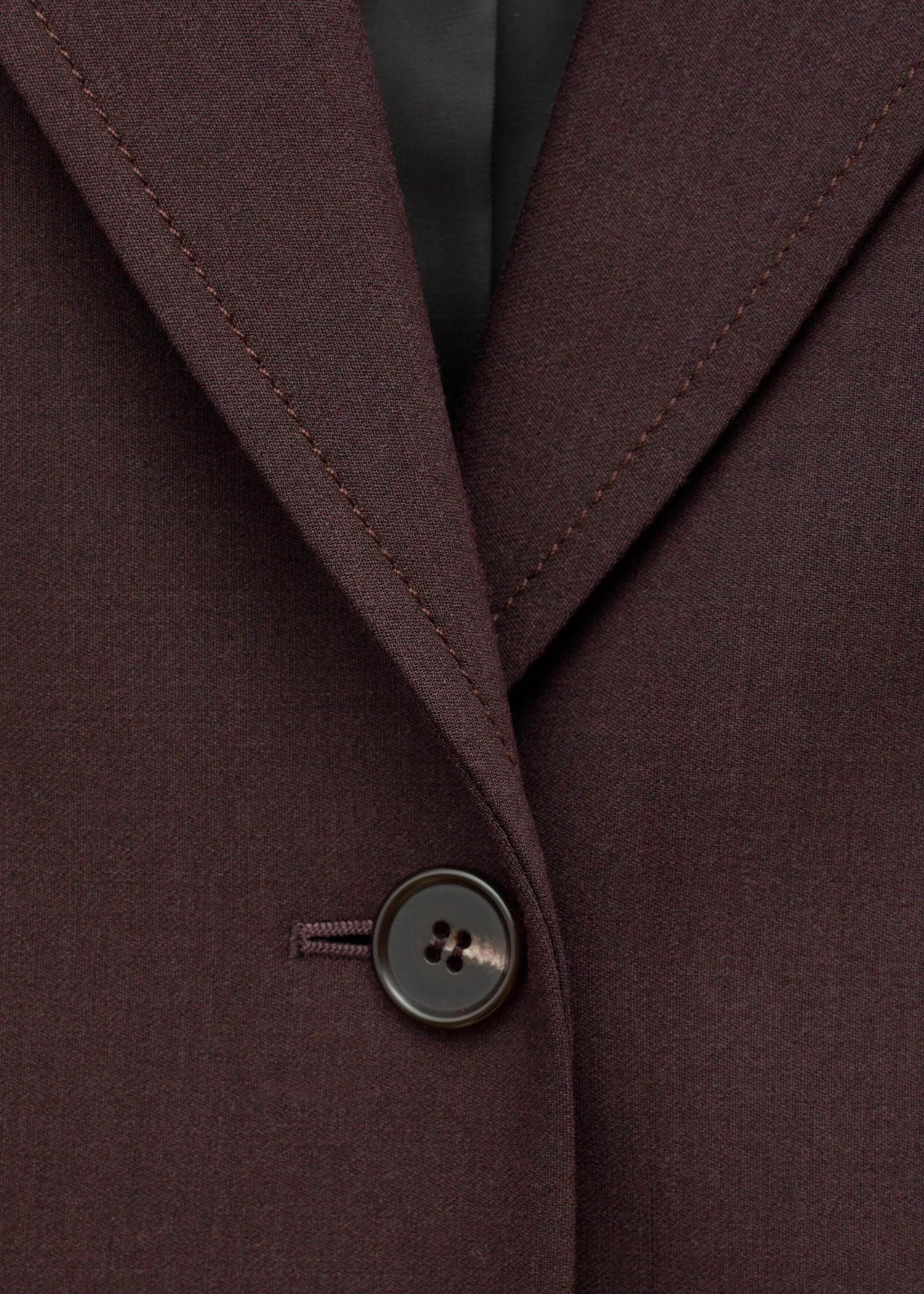 Single-Breasted Blazer - {{variantName}} - Descriptive Detail