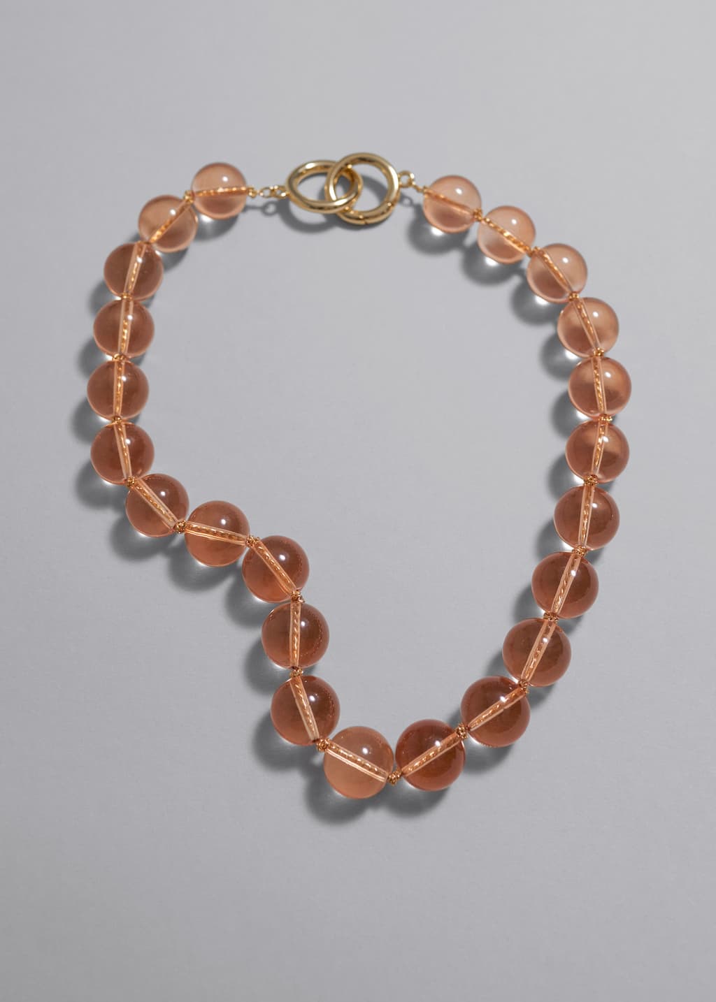 Collana con perline in vetro - Trasparente - Natura morta
