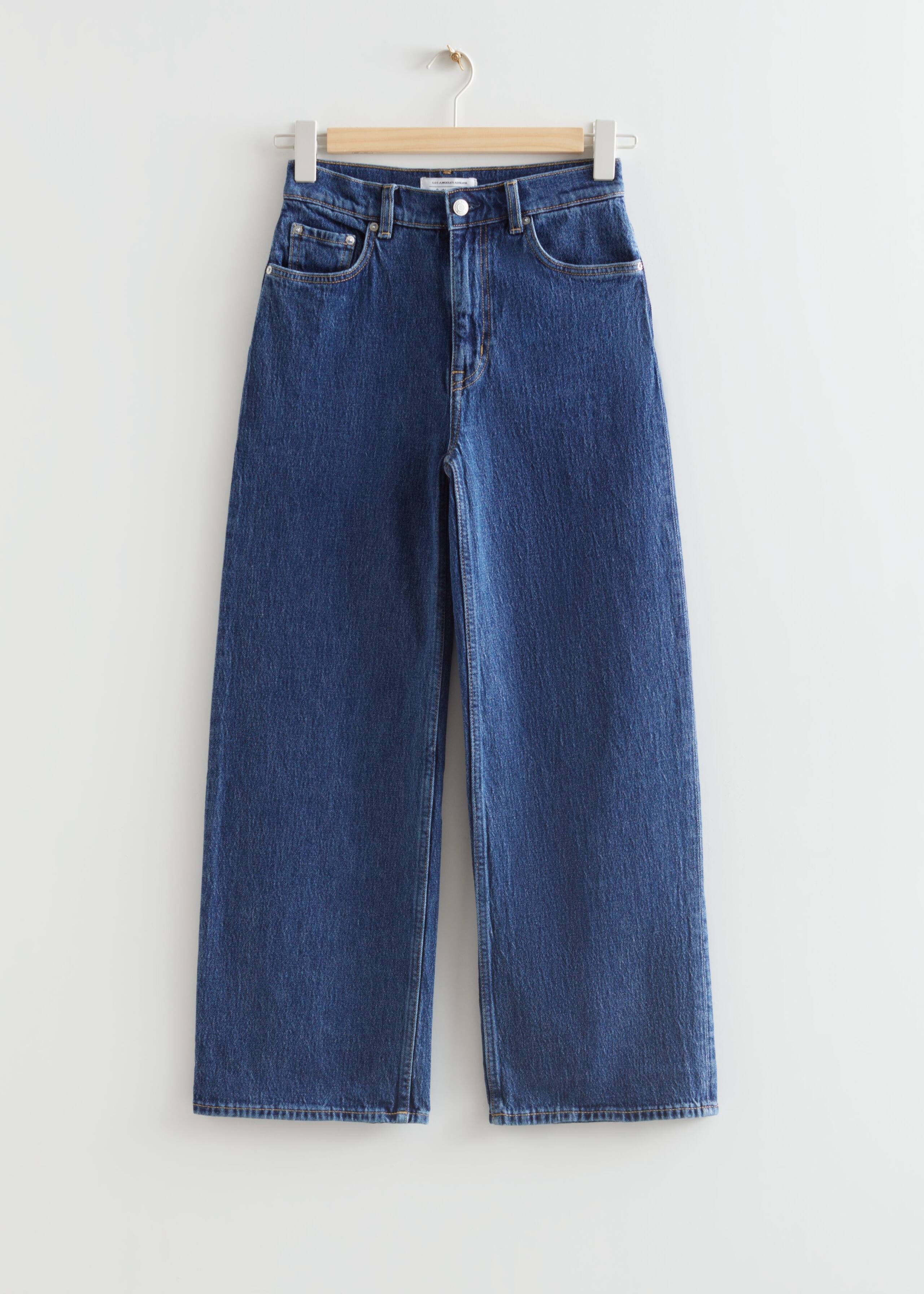WideCroppedJeans - New Blue - Bodegón