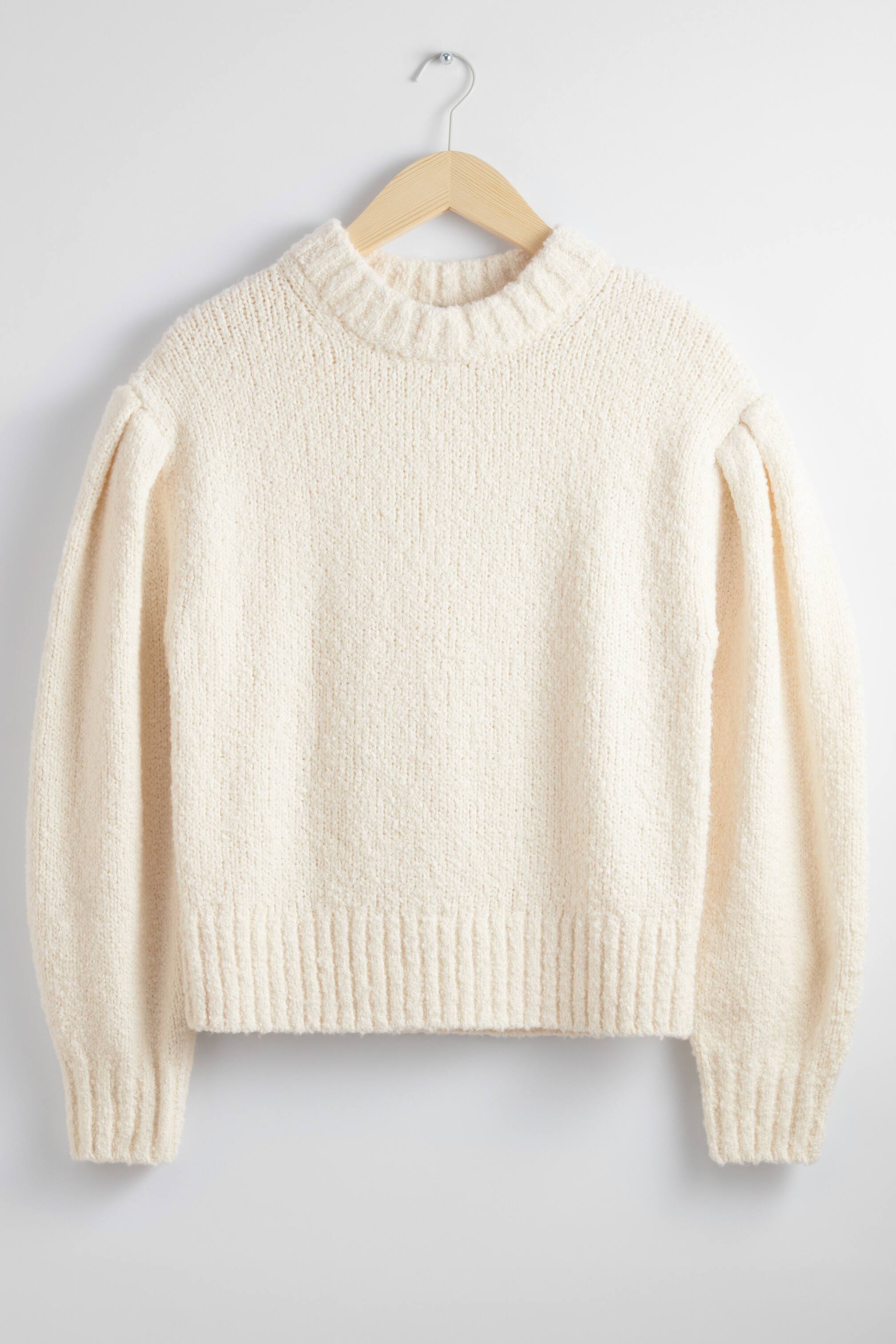 Zobacz większy obraz: Dzianinowy sweter oversize - Kremowy - ONA | H&M PL 1