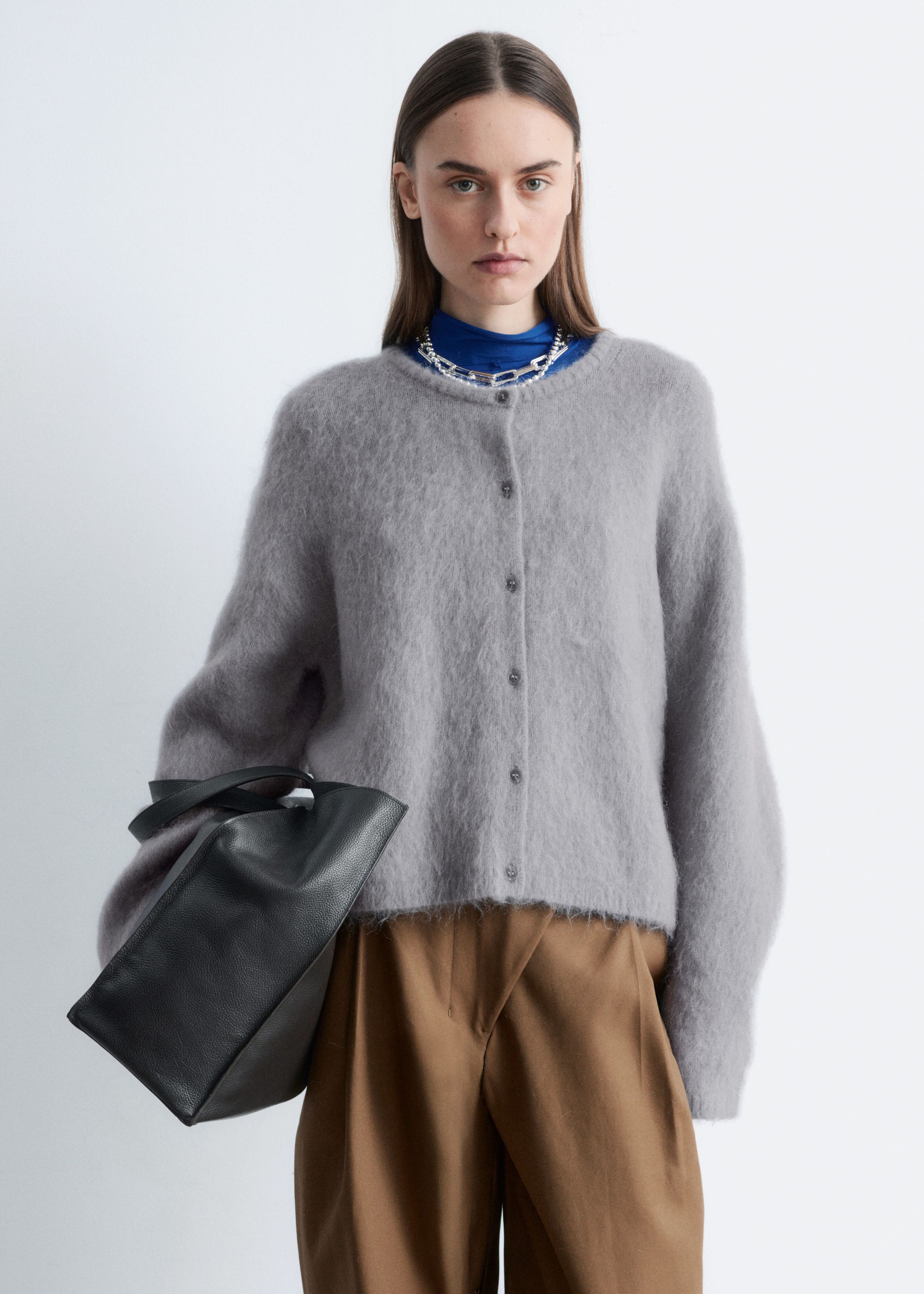 Image of Brushed Mohair-Blend Cardigan