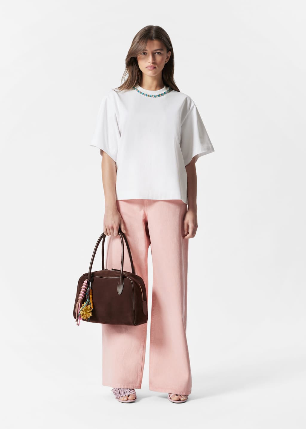 T-shirt orné - Noir - Lookbook