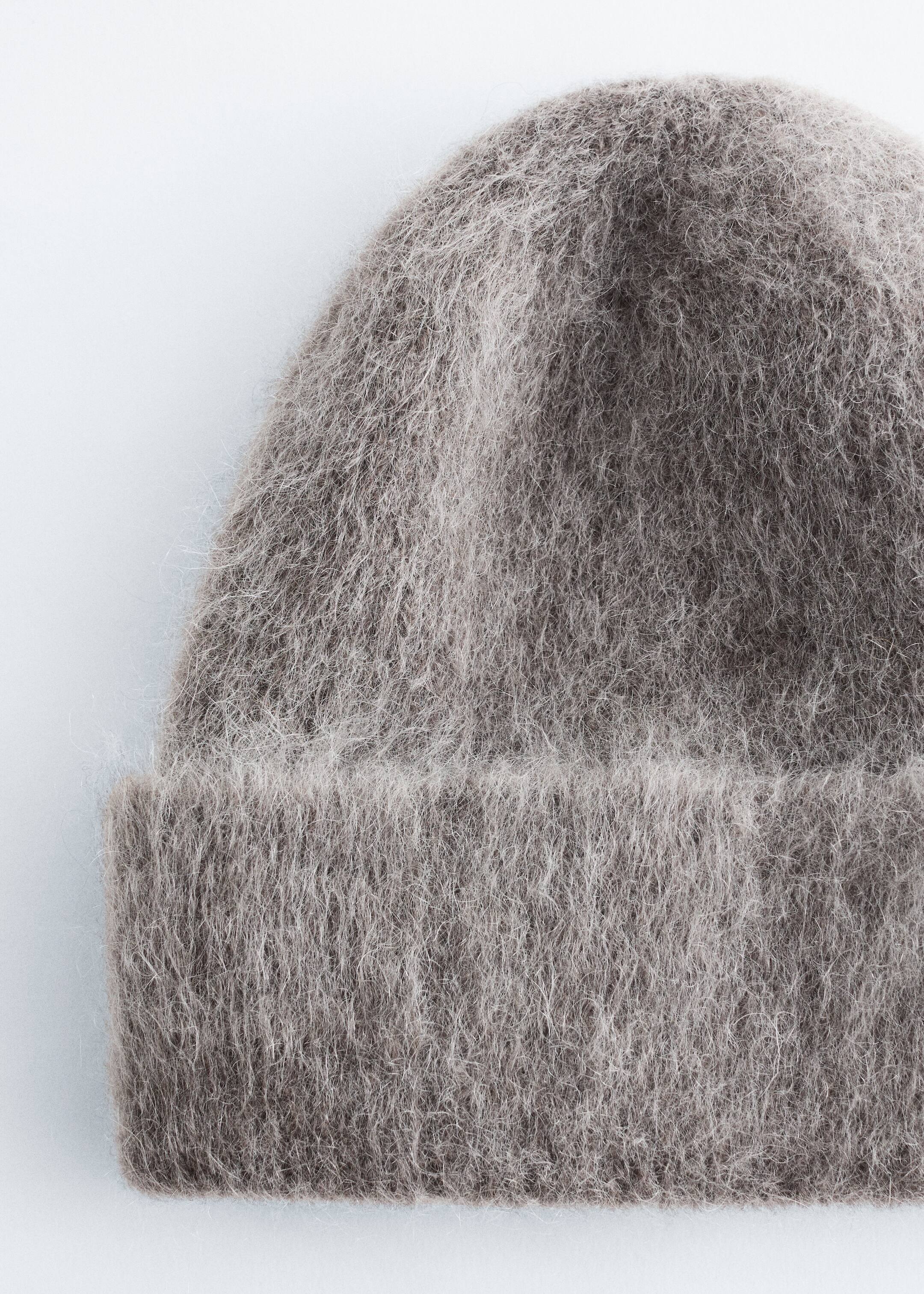 Agrandir l'image: Bonnet brossé en mohair mélangé - Grège foncé chiné - FEMME | H&M FR 4