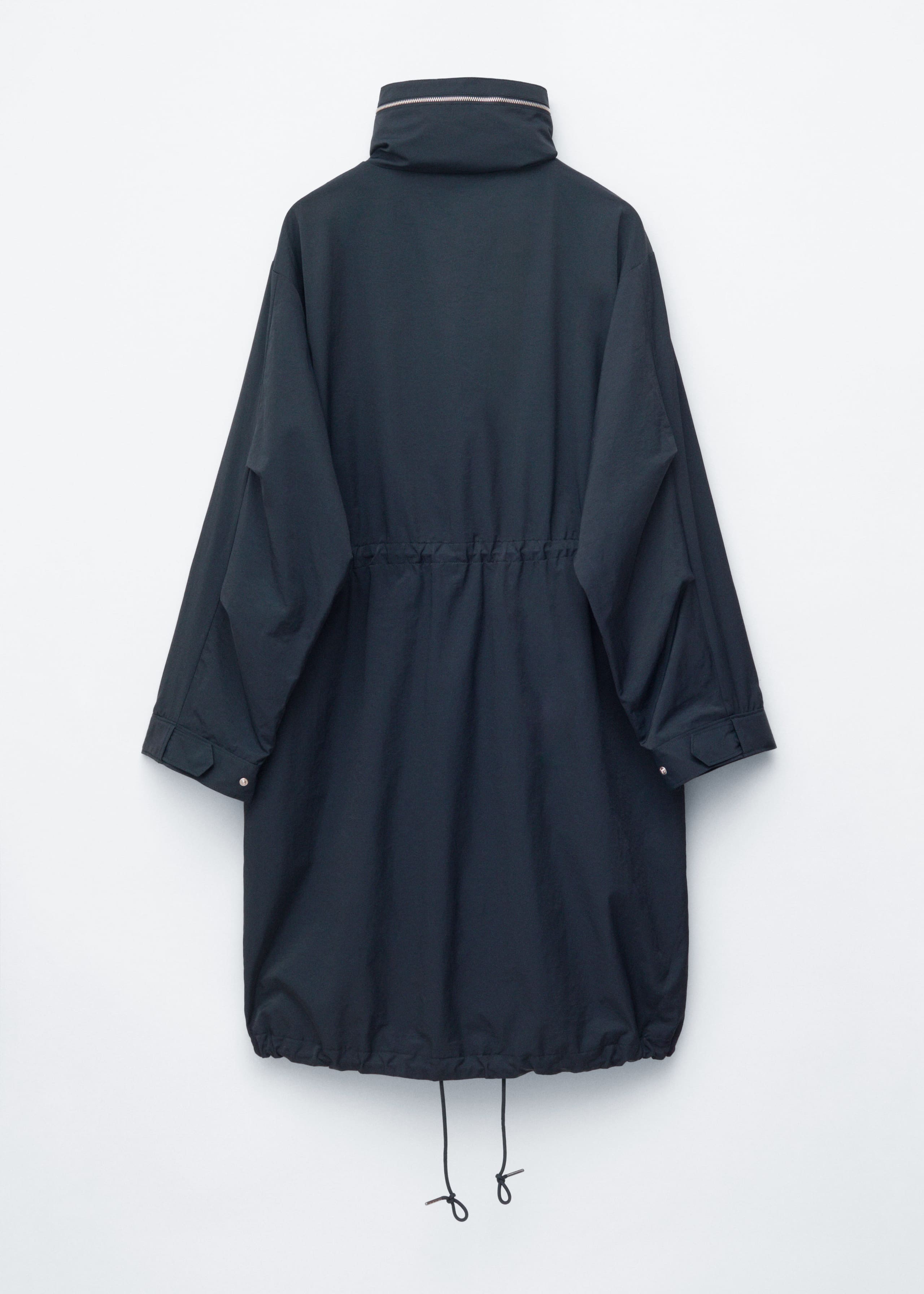 Image of Drawstring Parka Coat