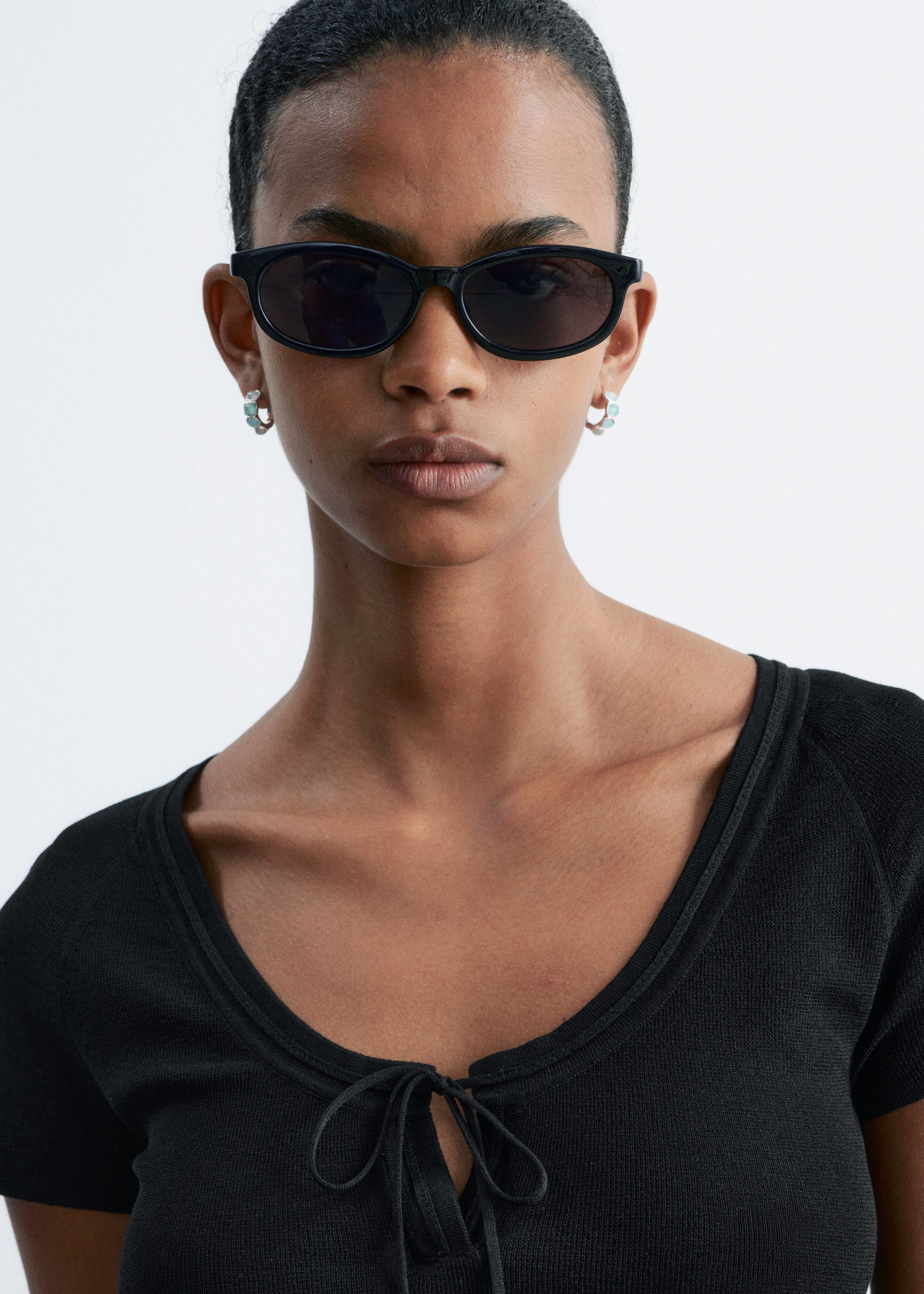 Image of Tie-Front Top