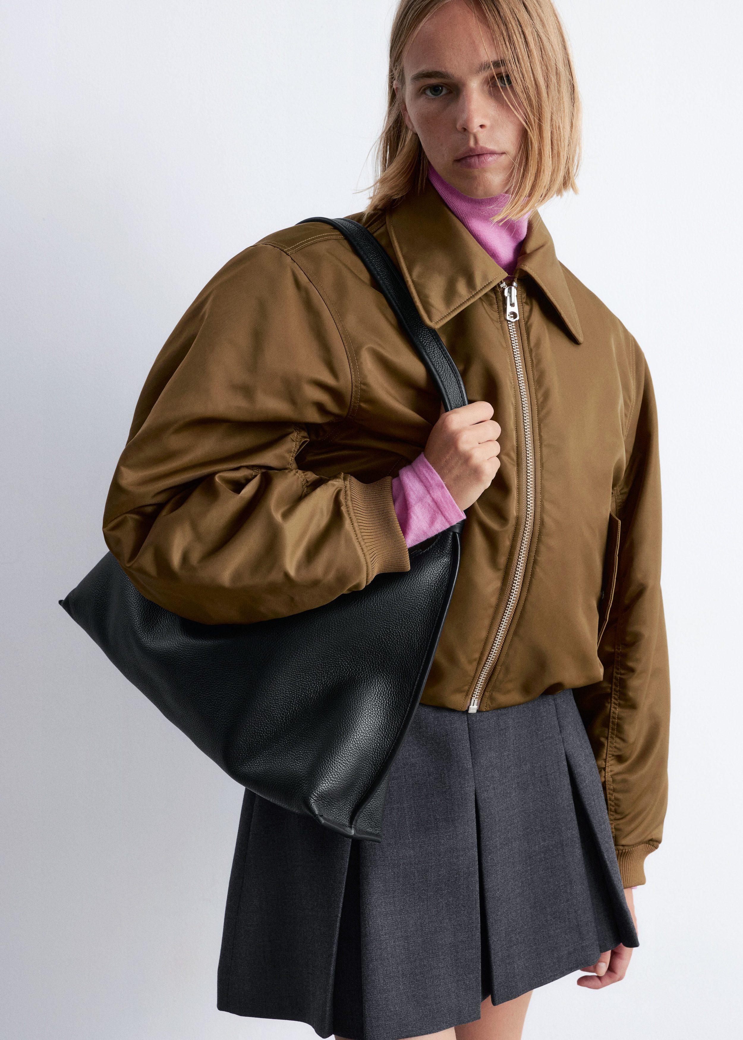 Tragetasche aus Leder