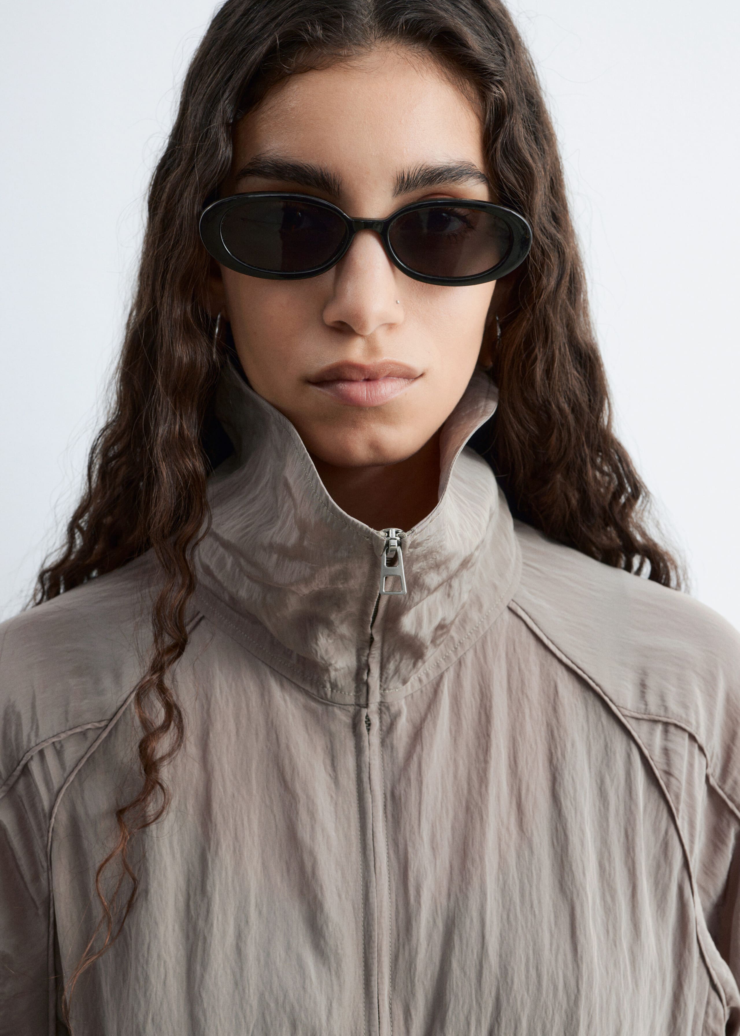 Sporty Viscose-Blend Jacket - Mole - Lookbook