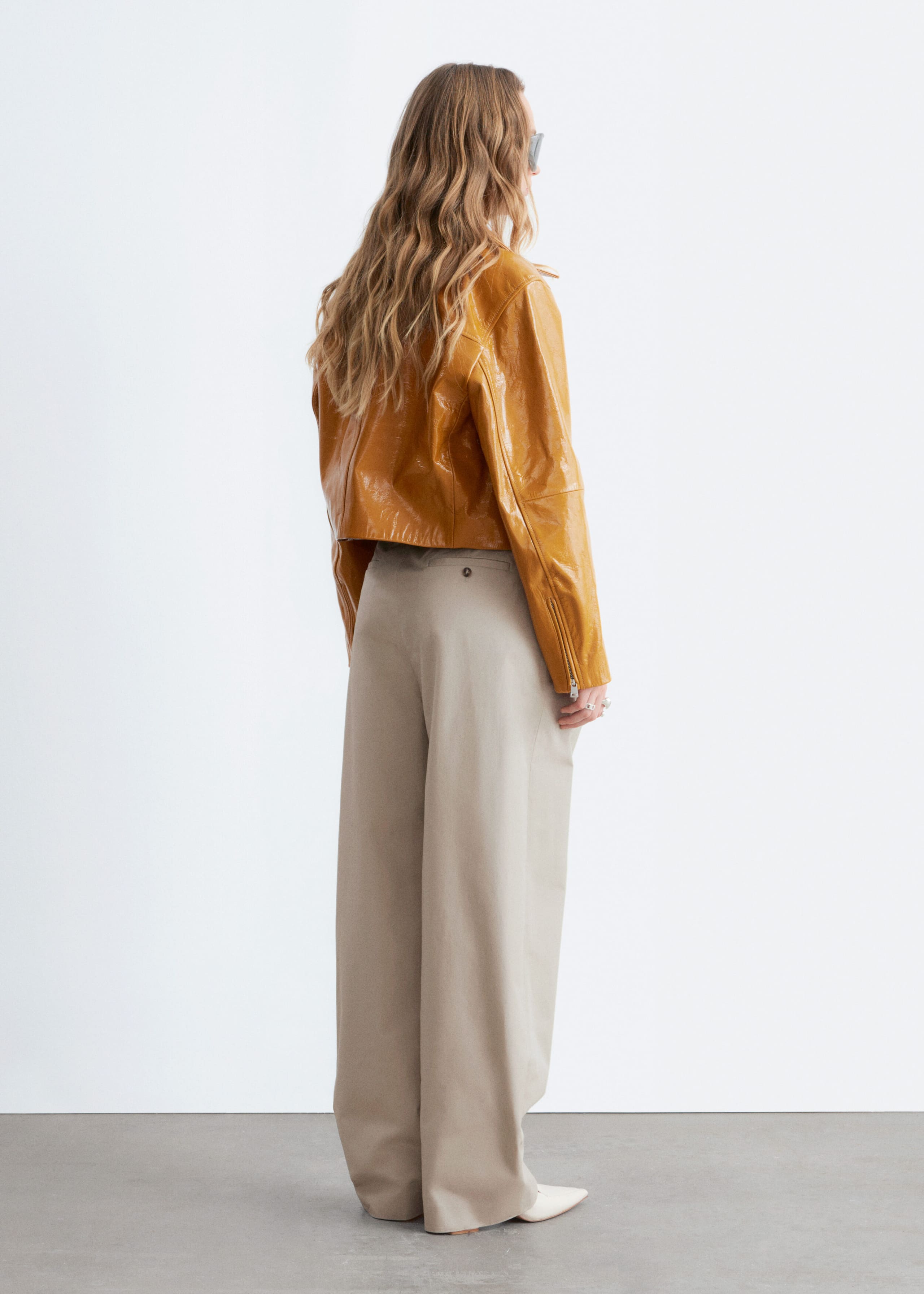 Image of Plisowane bawełniane spodnie