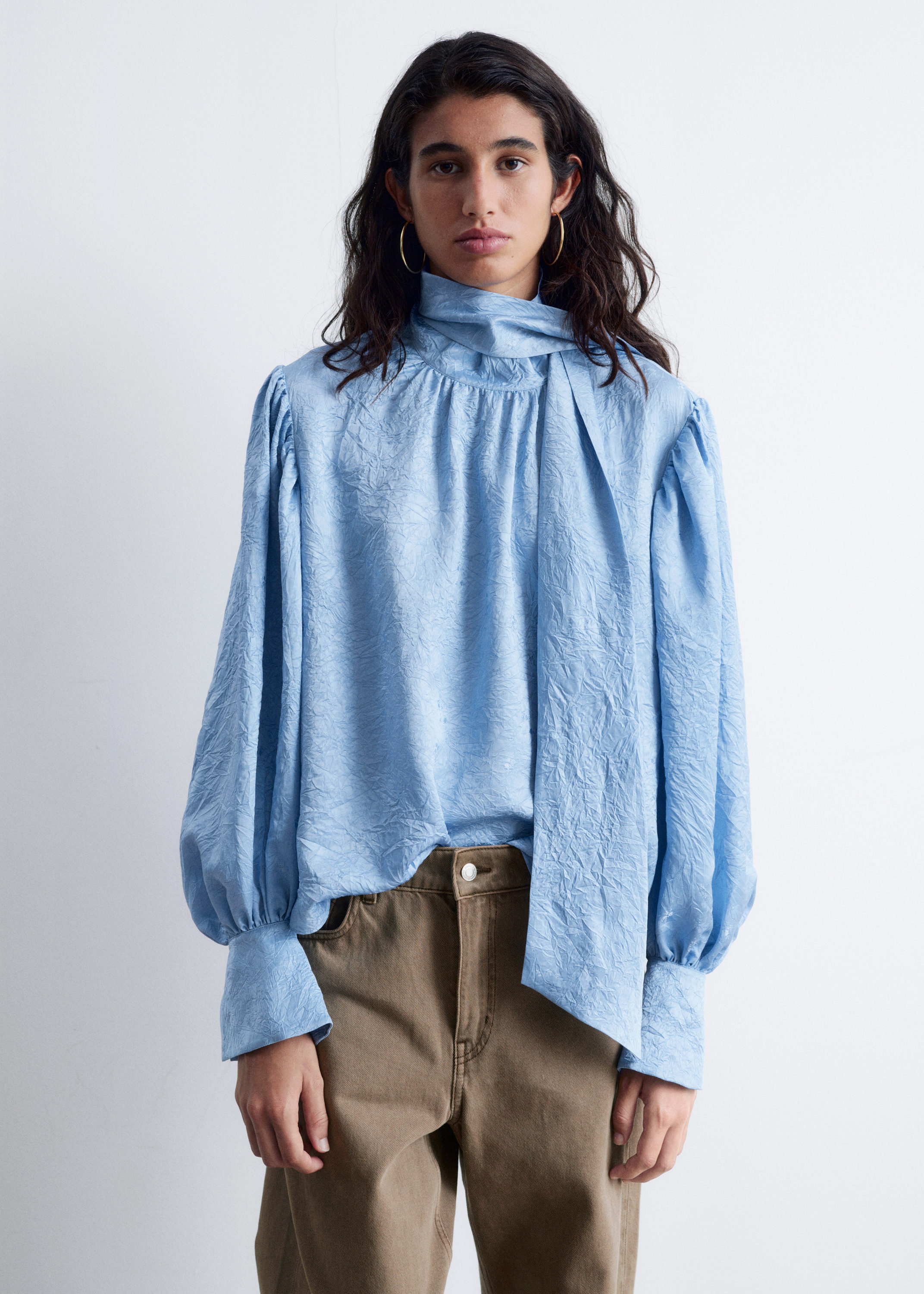 Asymmetrical Cotton Shirt - Light Yellow - & Other Stories US