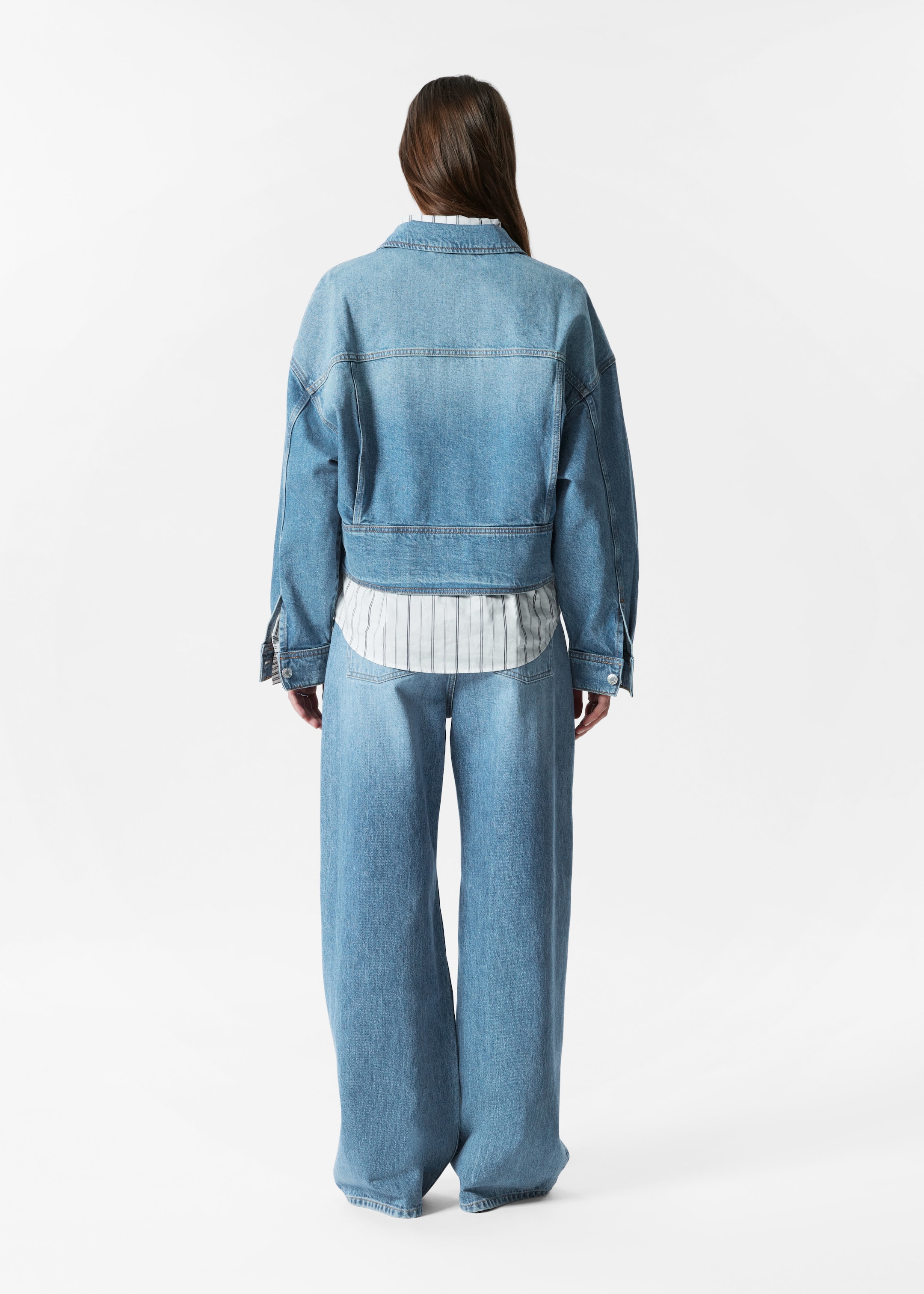 Grösseres Bild ansehen: Kastenförmige Jeansjacke - Verwaschenes Blau - DAMEN | H&M CH 6
