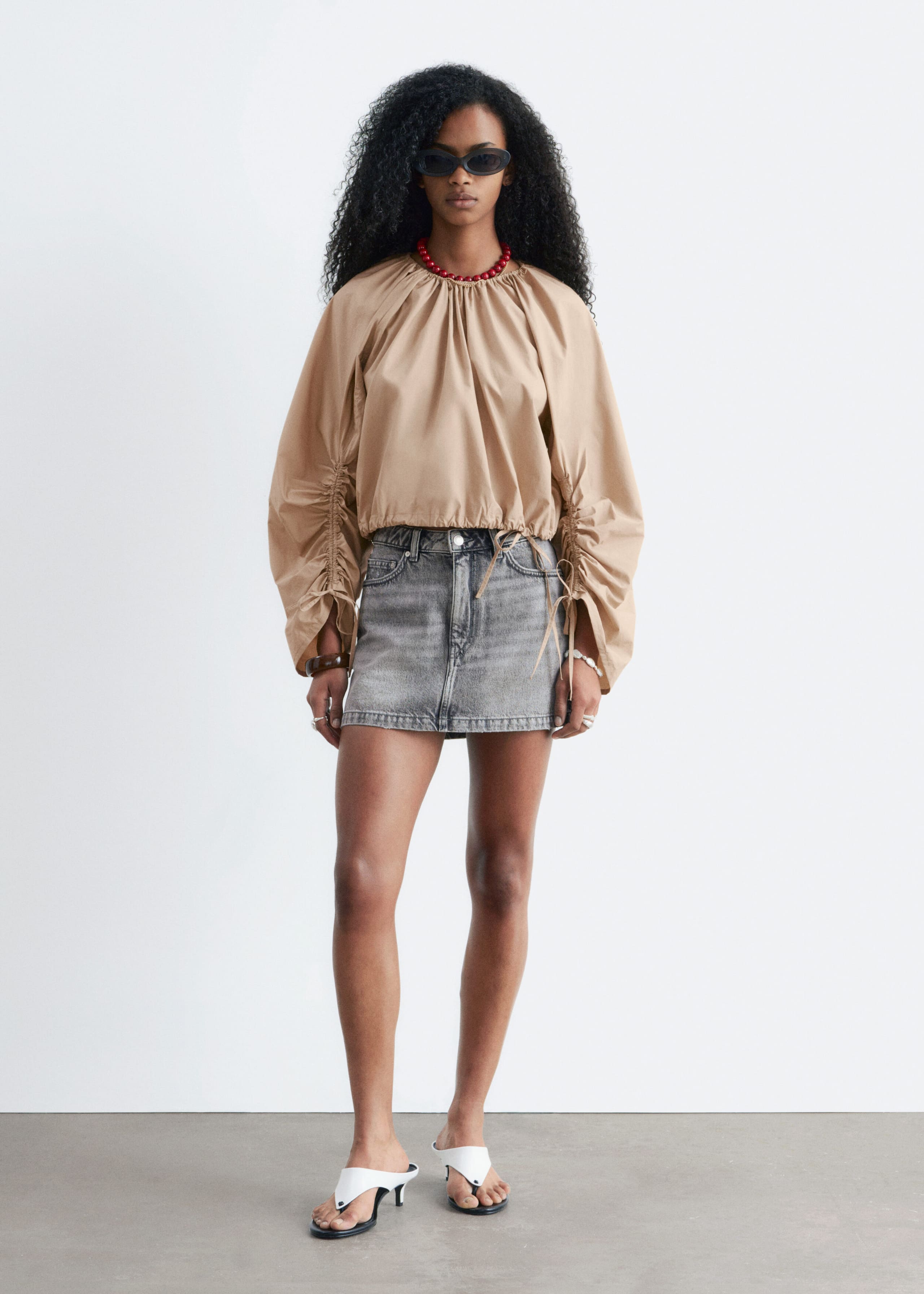 Image of Denim Mini Skirt