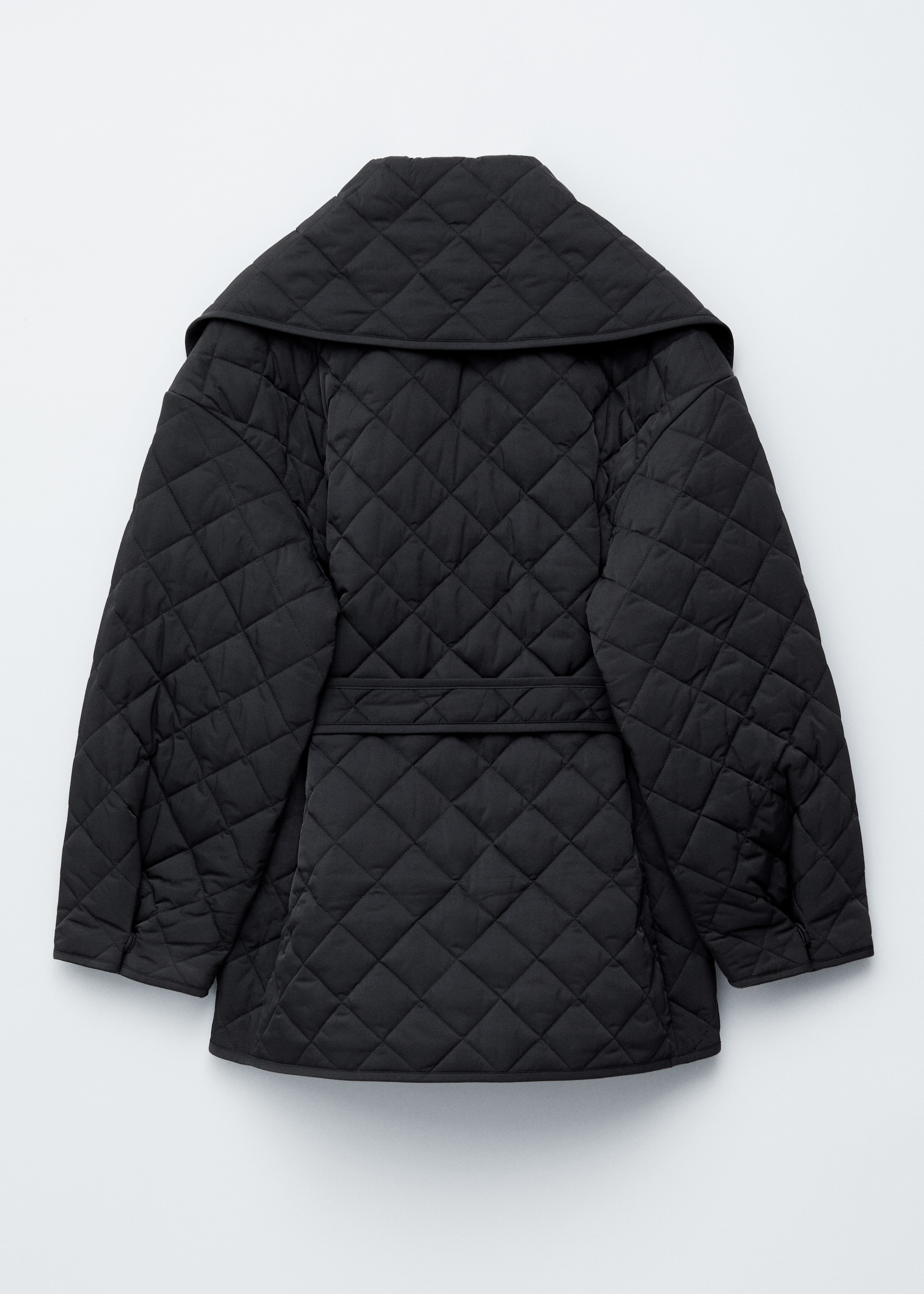 Padded Quilt Jacket - Μαύρο/Χακί Πράσινο