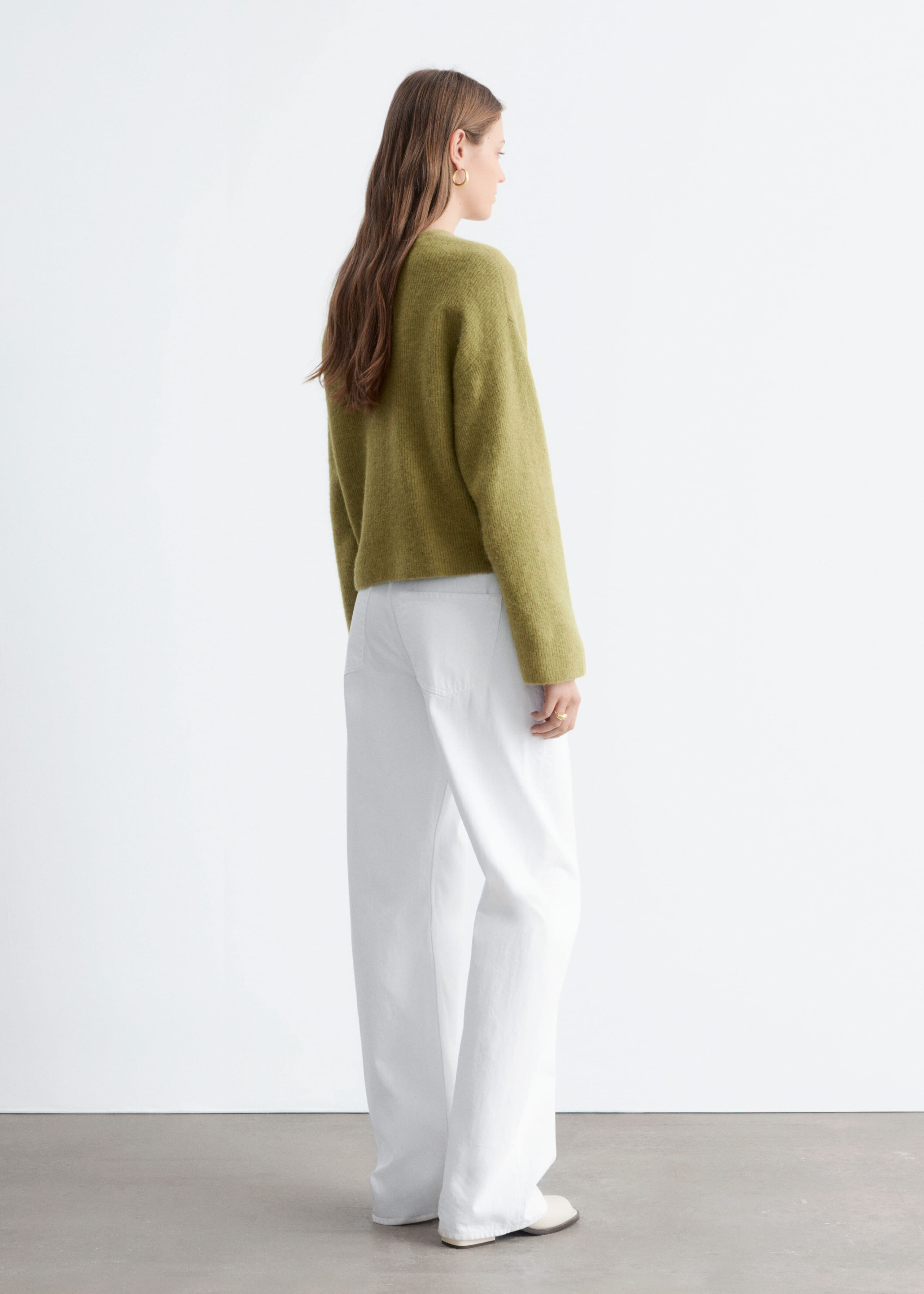 Image of Cardigan en maille d’alpaga mélangé