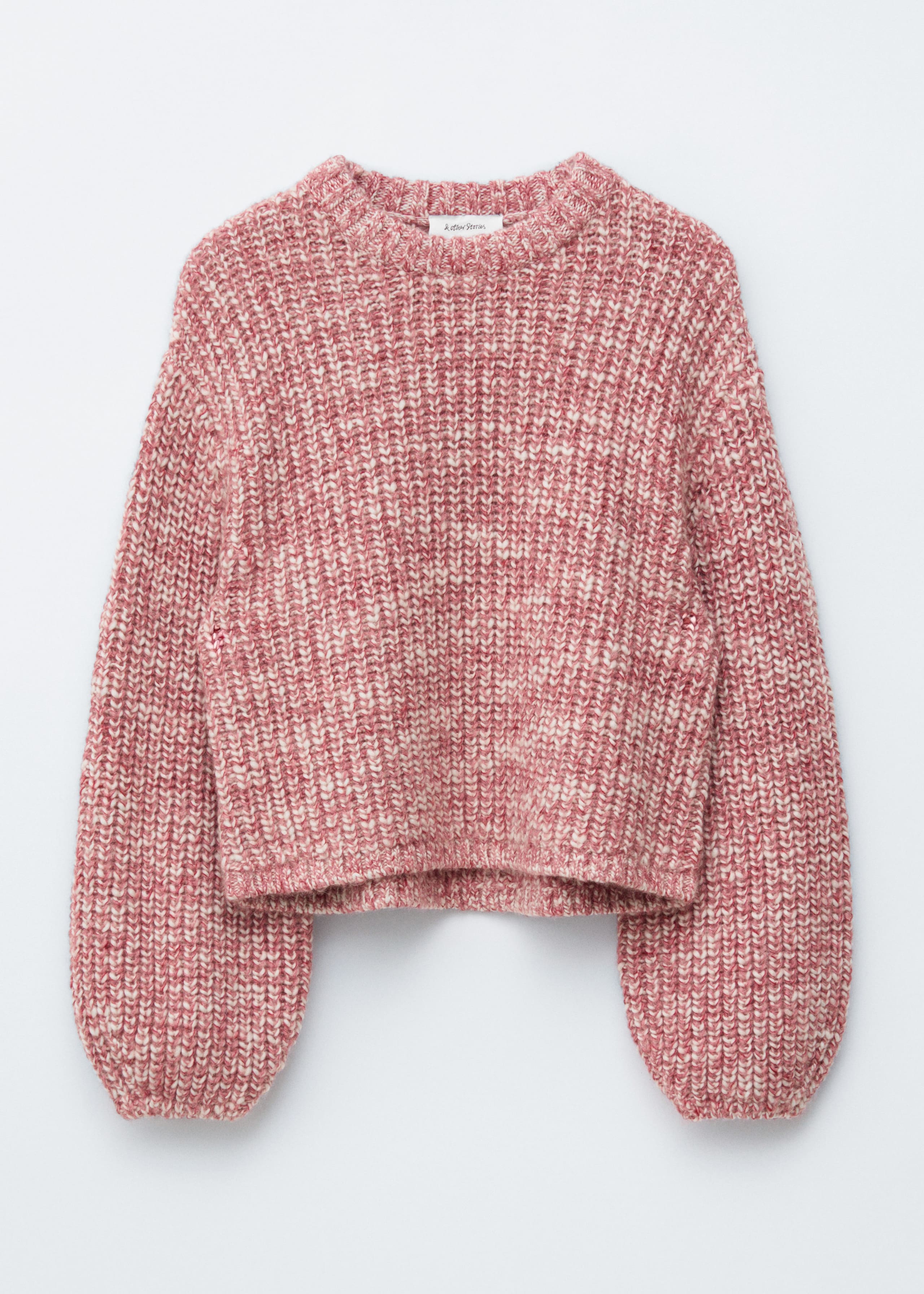 Image of Melierter Strickpullover