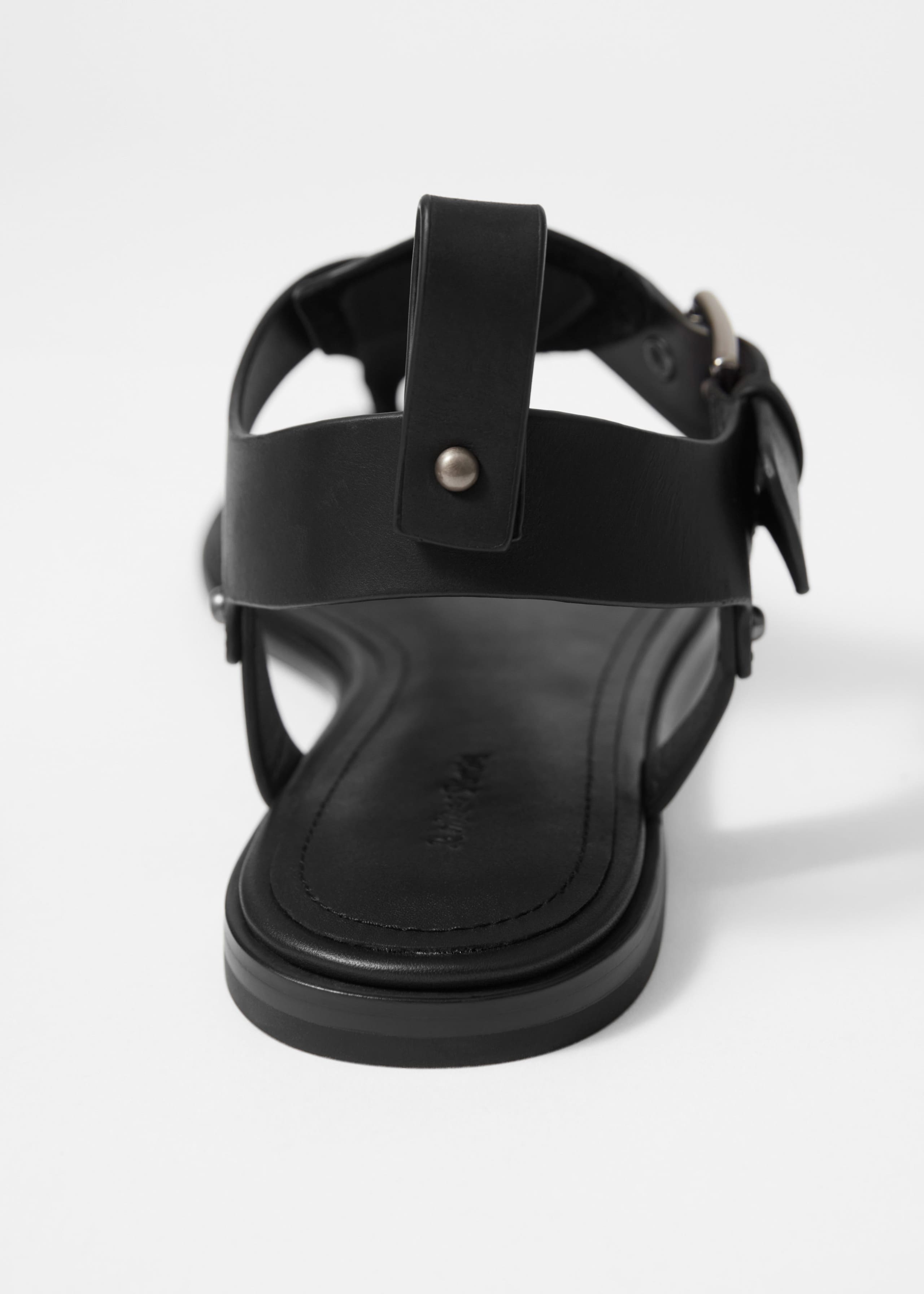 Image of Ankle-Strap Leather Sandals