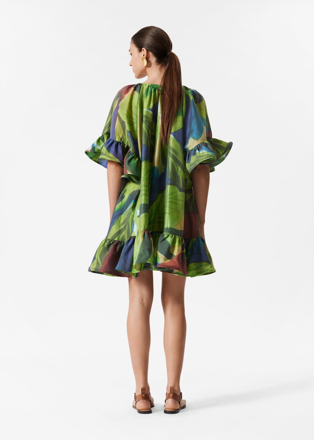 Image of Robe courte à volants