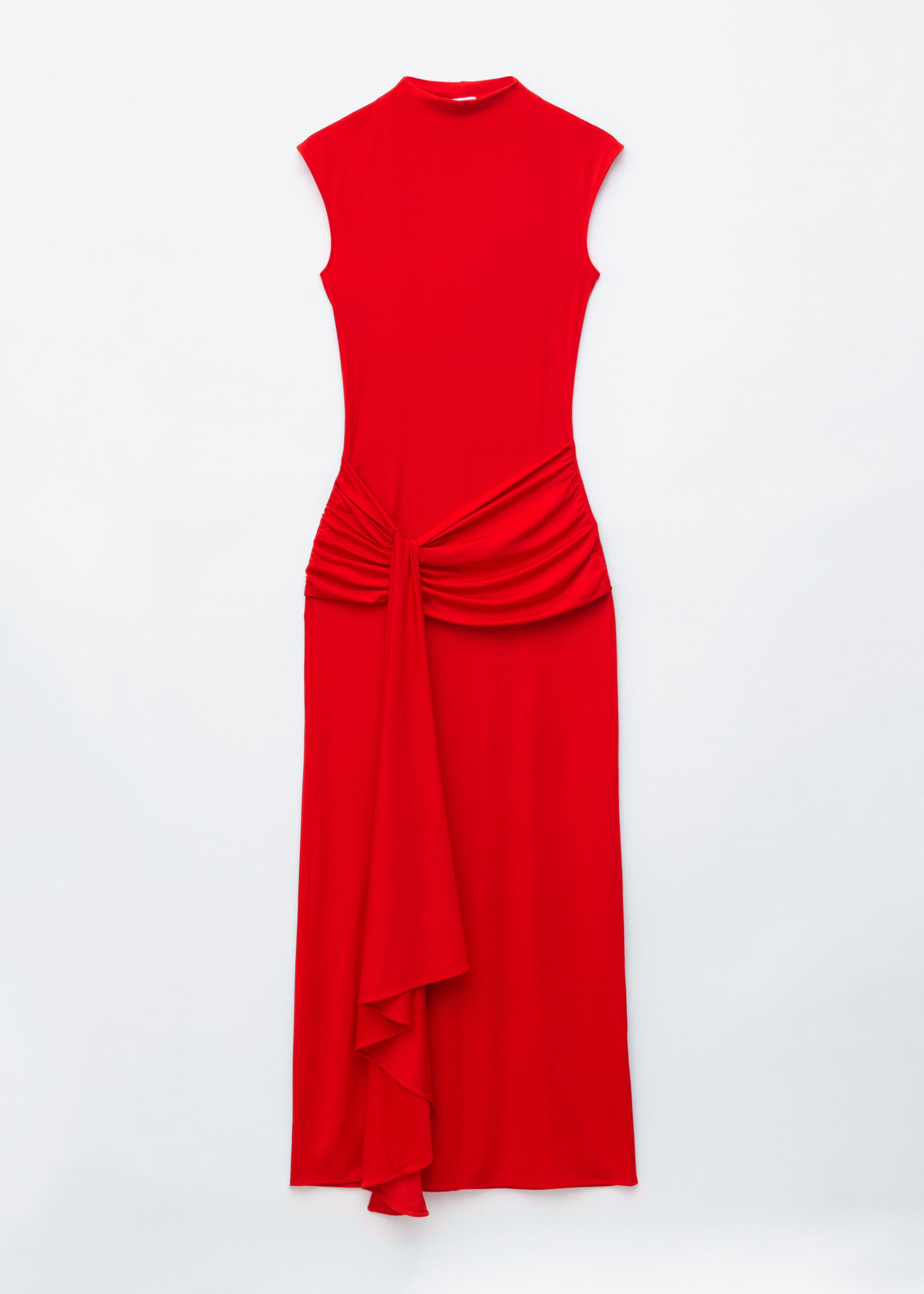 Image of Wrap-Front Midi Dress