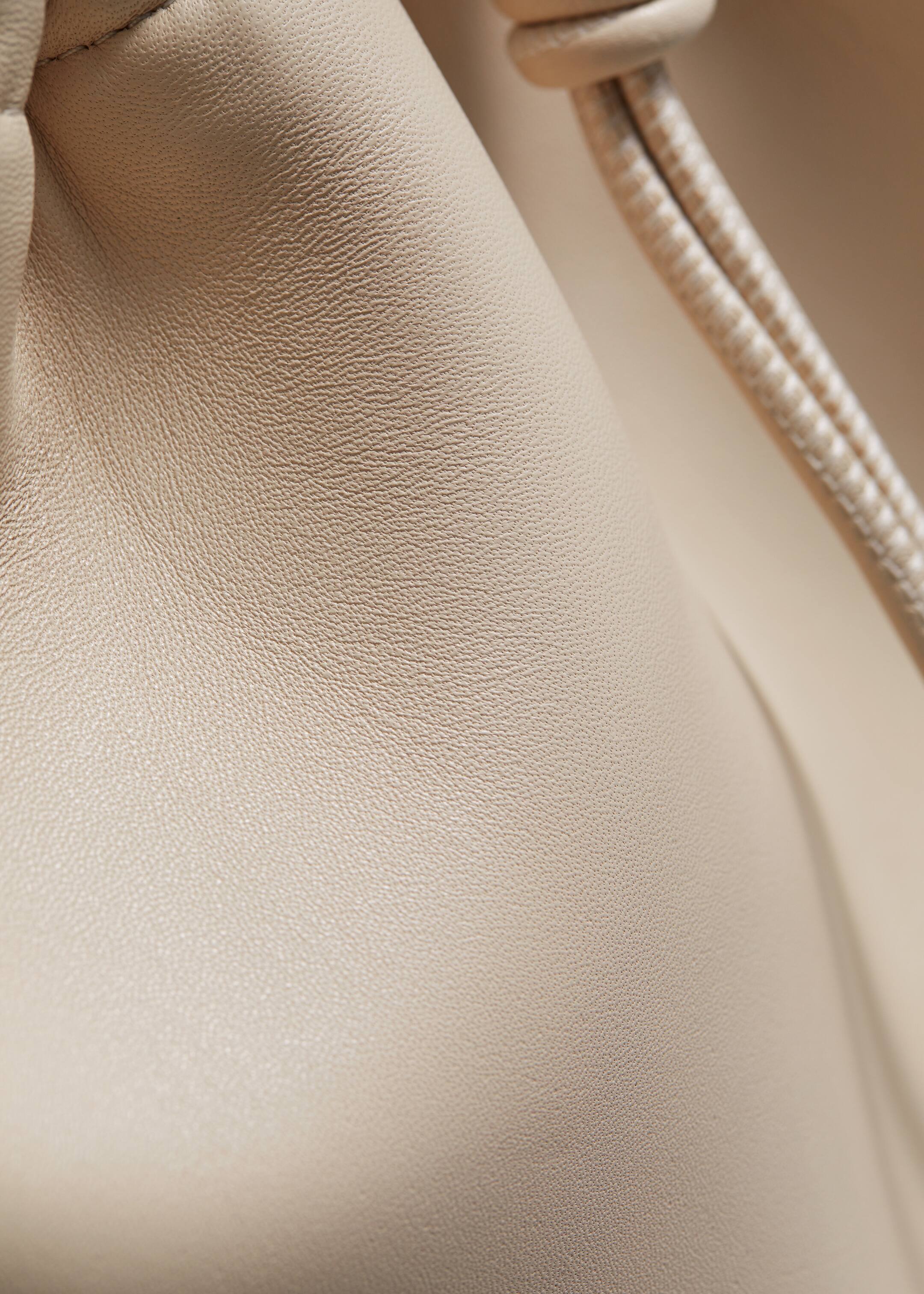 Zobacz większy obraz: Pleciona skórzana torba na zakupy - Beżowy - ONA | H&M PL 4