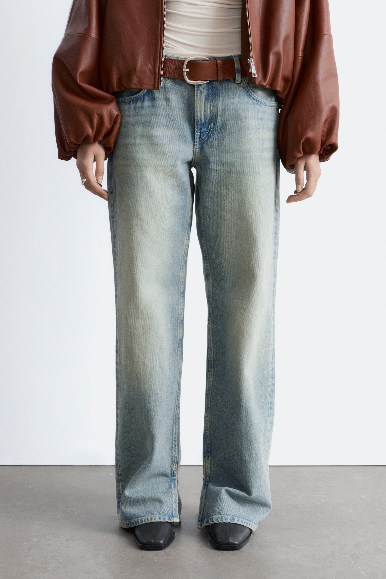 Raka jeans - Ljusblå - 9