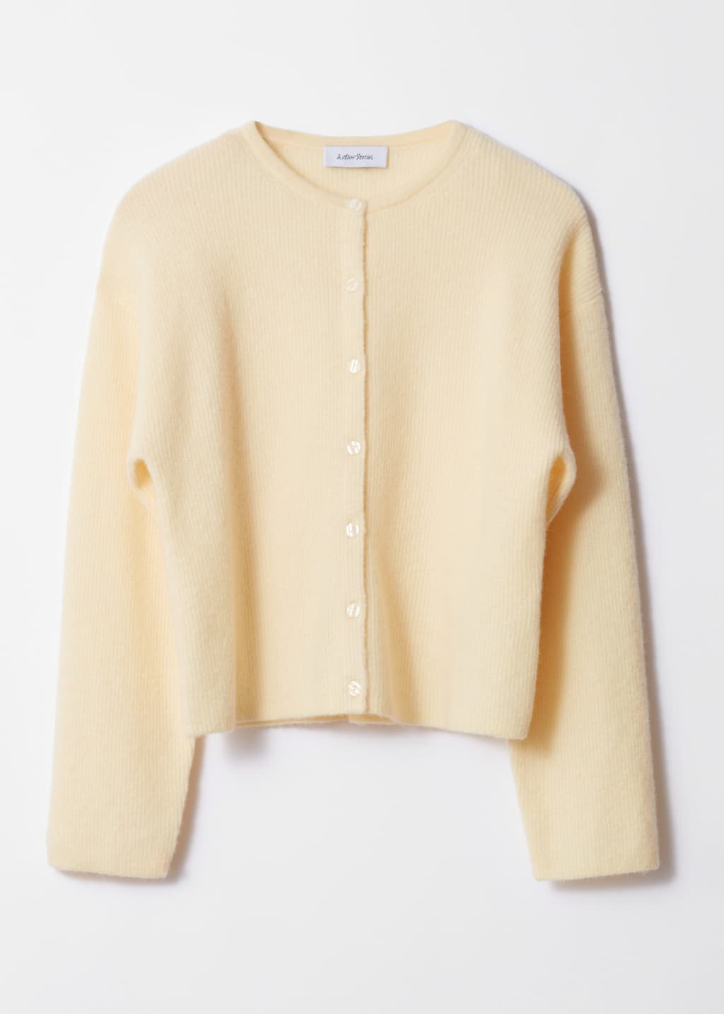 Alpaca-Blend Knitted Cardigan - Grey - Still Life