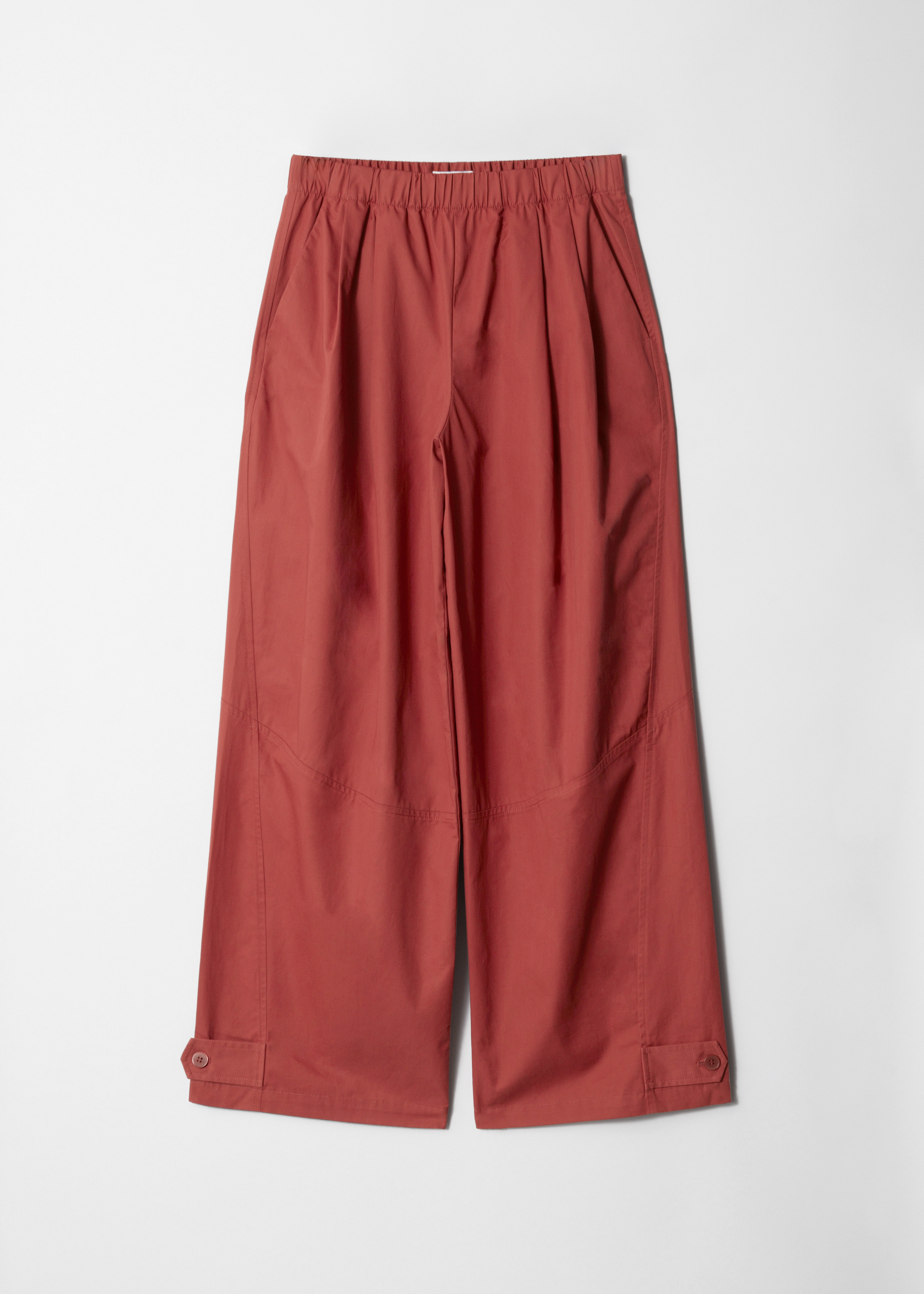 Pantalon parachute à enfiler - Rouge foncé