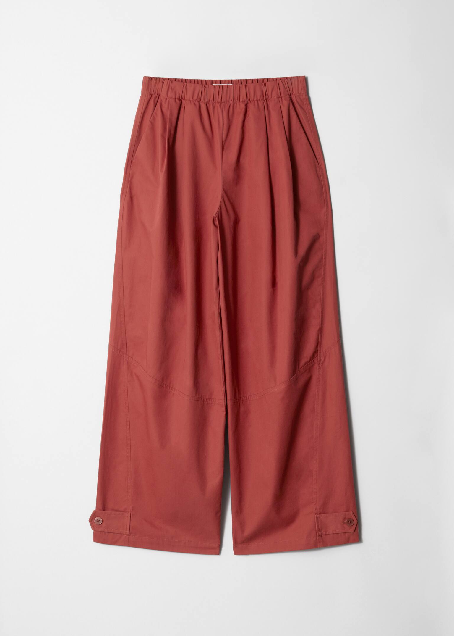 Pantalon parachute à enfiler - Rouge foncé - 2