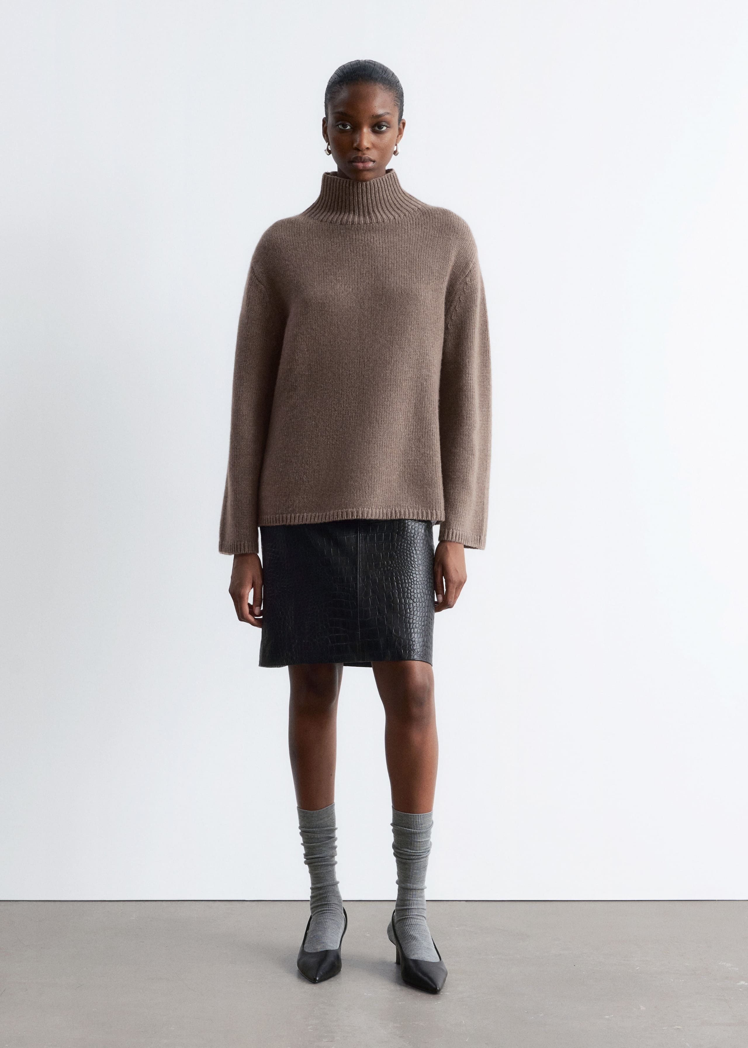 Image of Cashmere-Blend Turtleneck Jumper