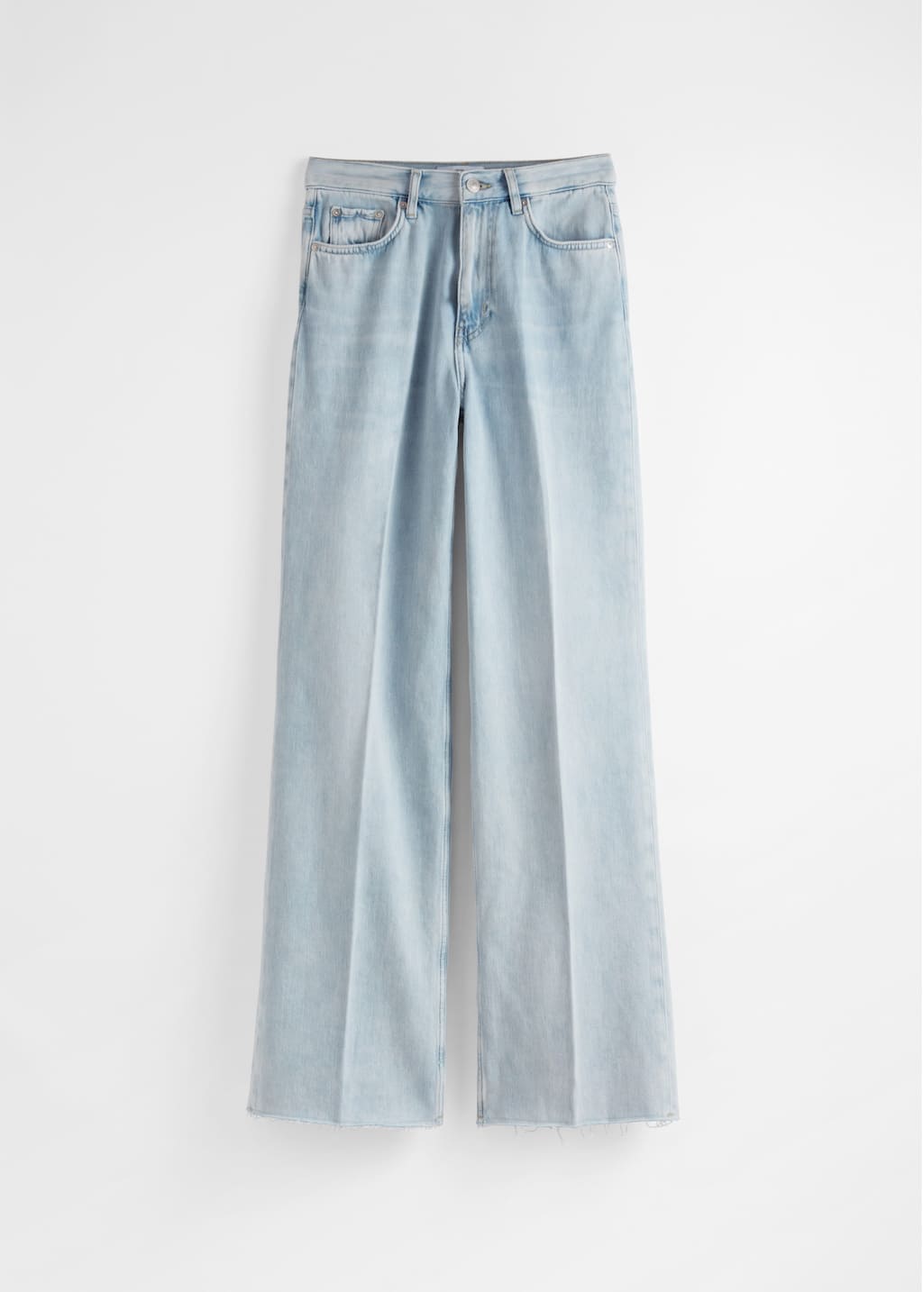 High-Waist Straight-Leg Jeans