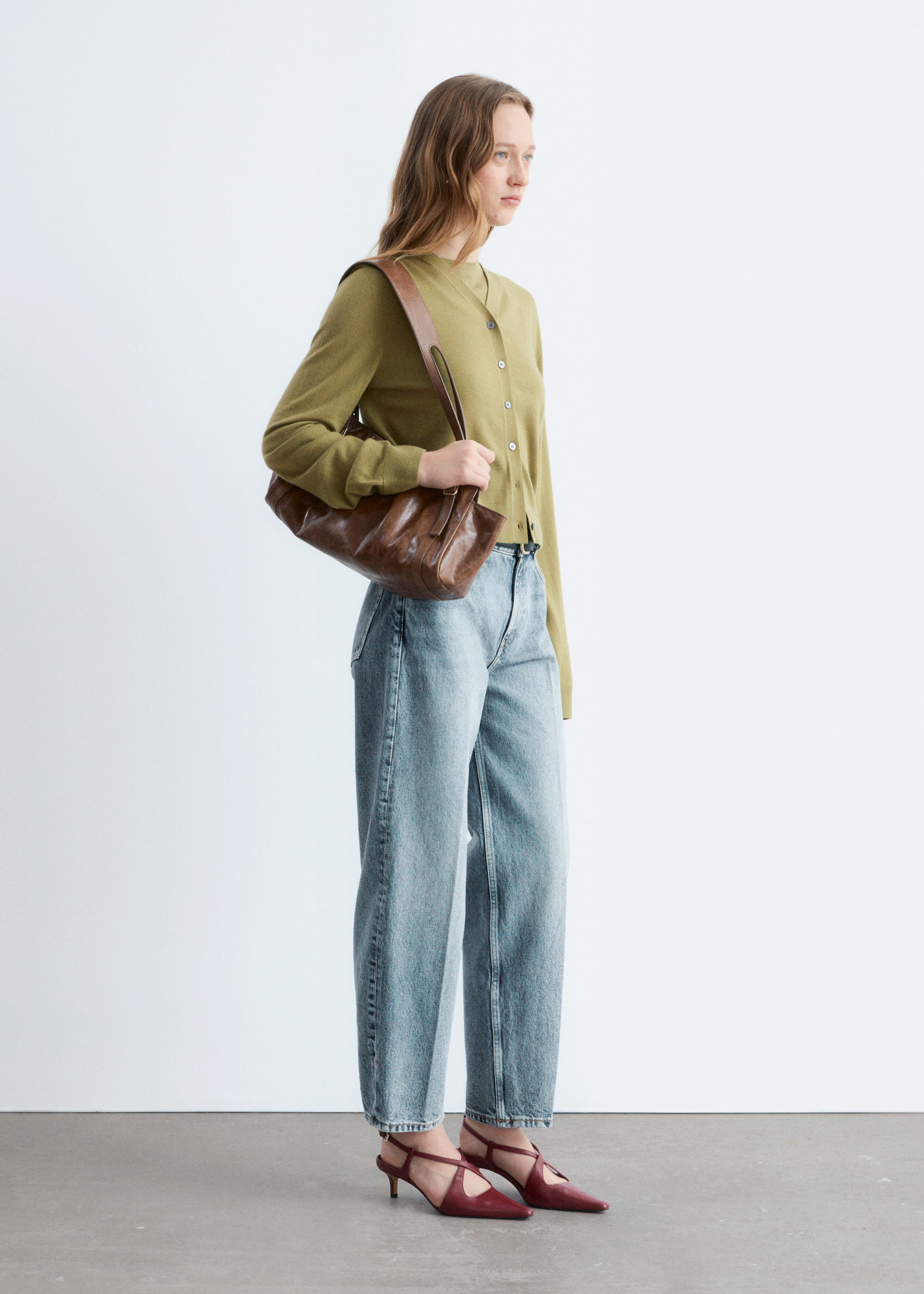 Image of Cardigan court en cachemire