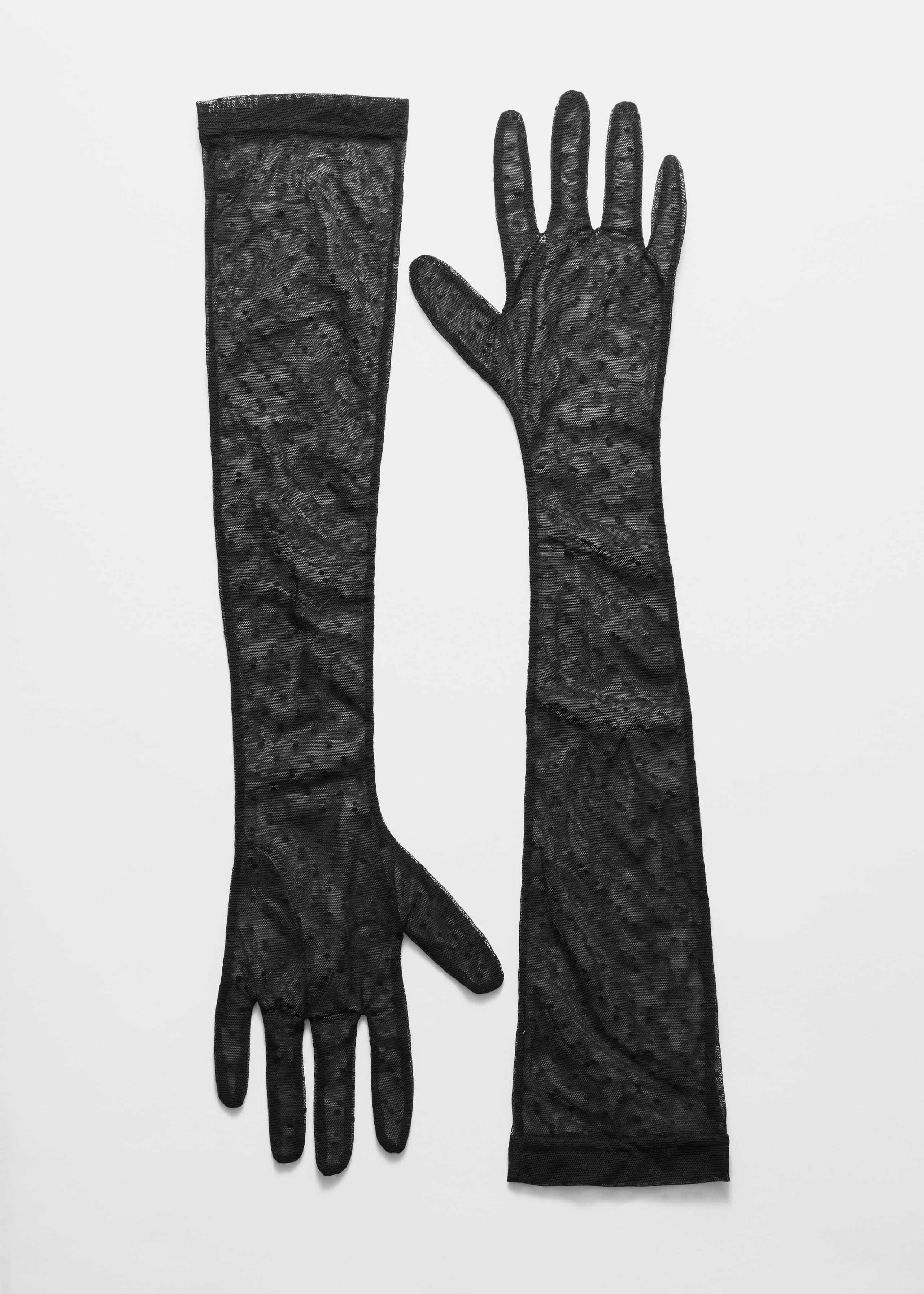 Lange Mesh-Handschuhe