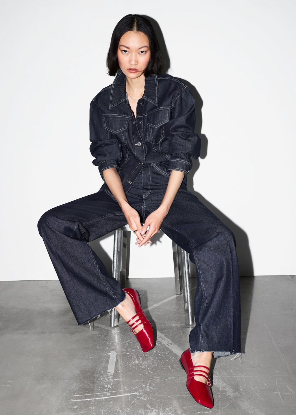 Image of Ballerines Mary-Jane en cuir