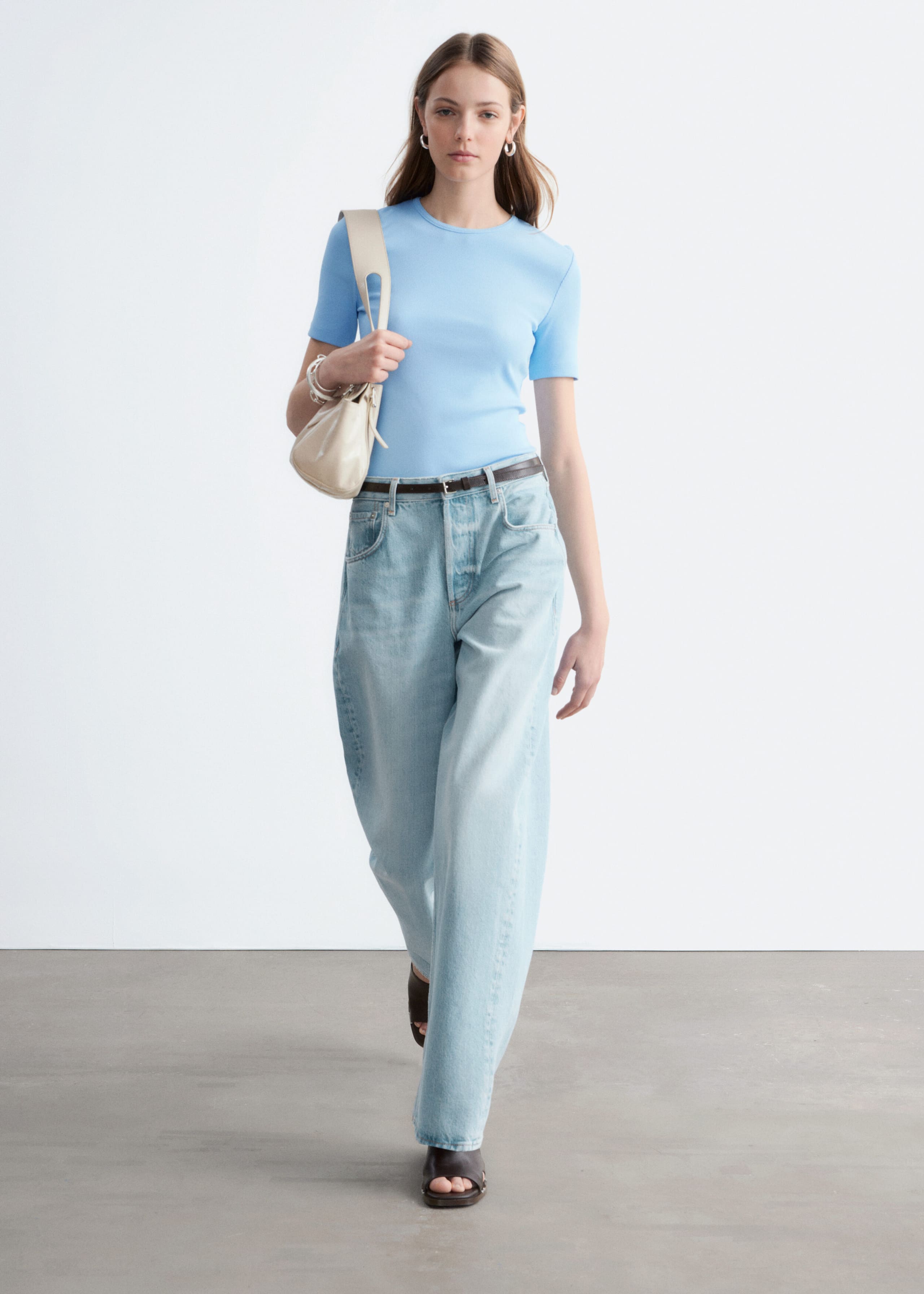 Image of Ribbed T-shirt