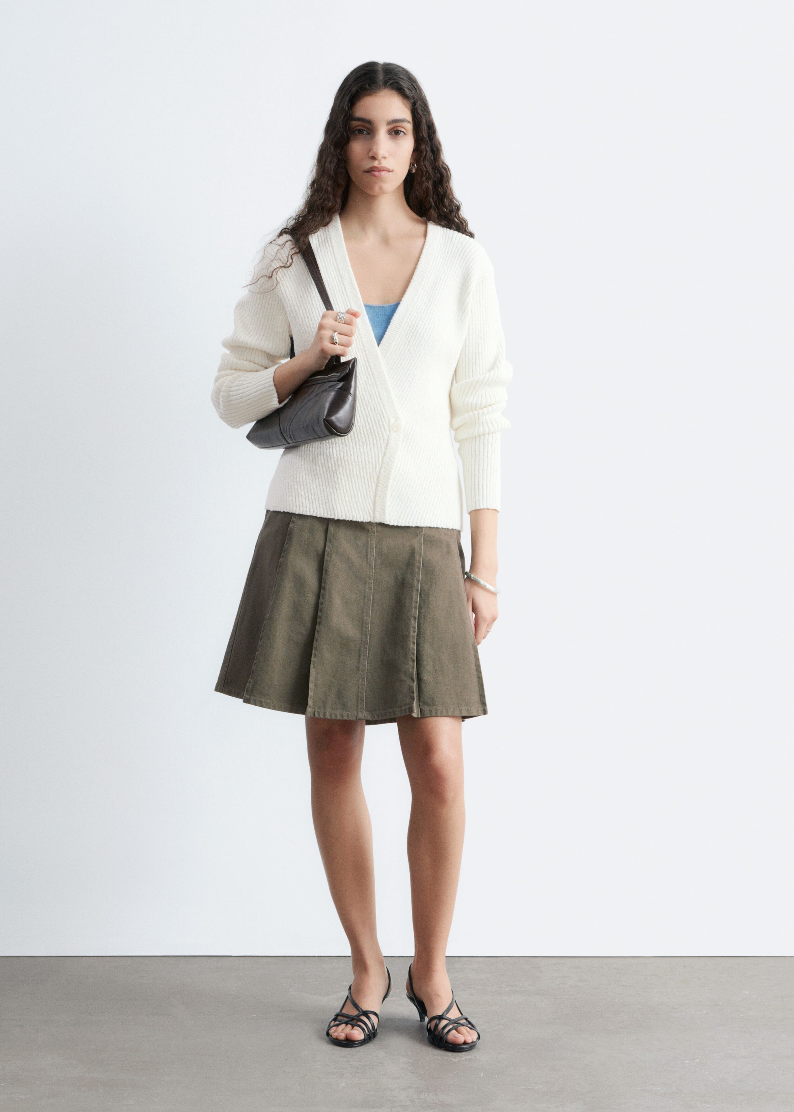 Image of Ribbed Cotton Cardigan