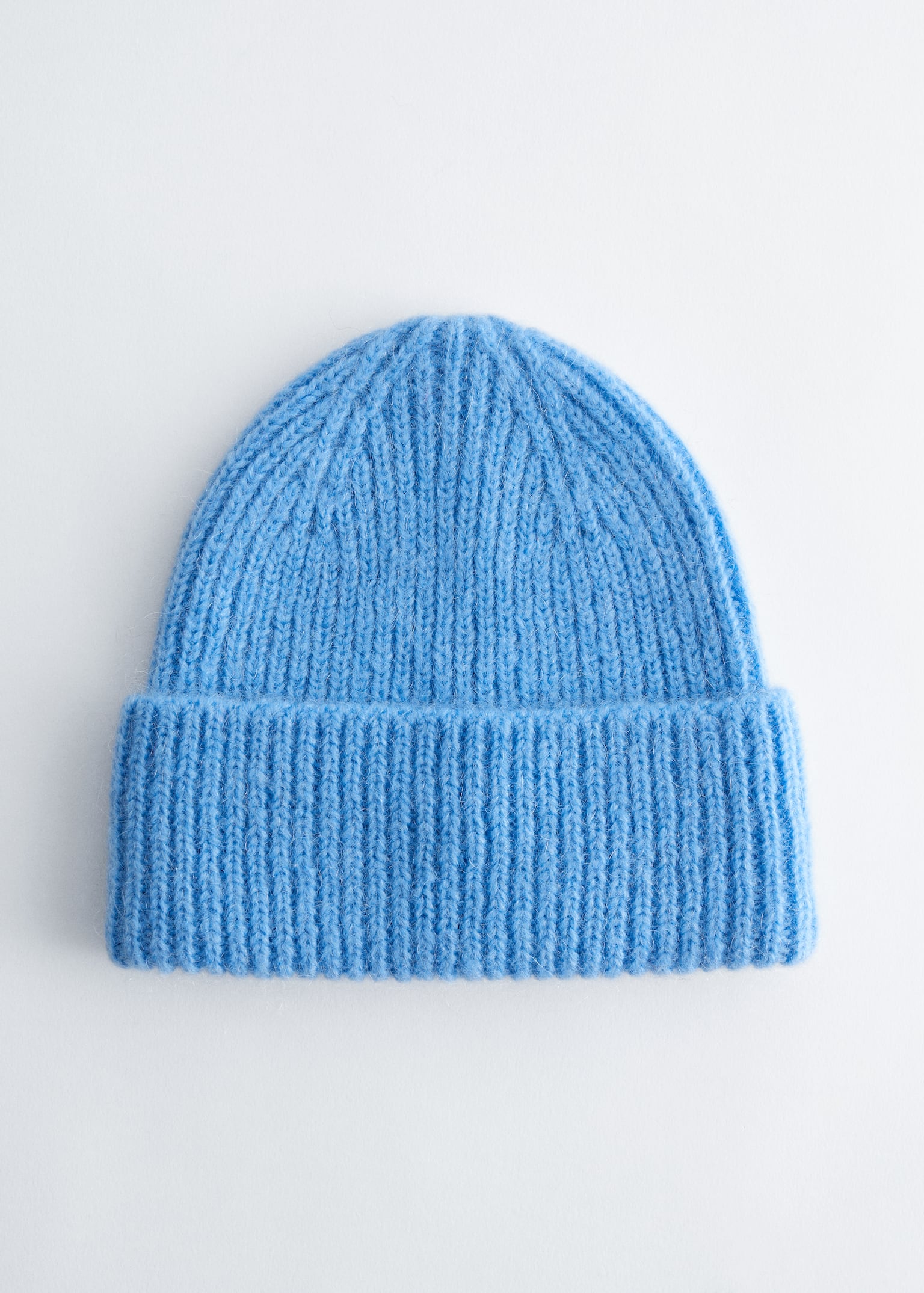 Wool Blend Beanie - Azul sujo/Bege/Mogno/Cor-de-rosa