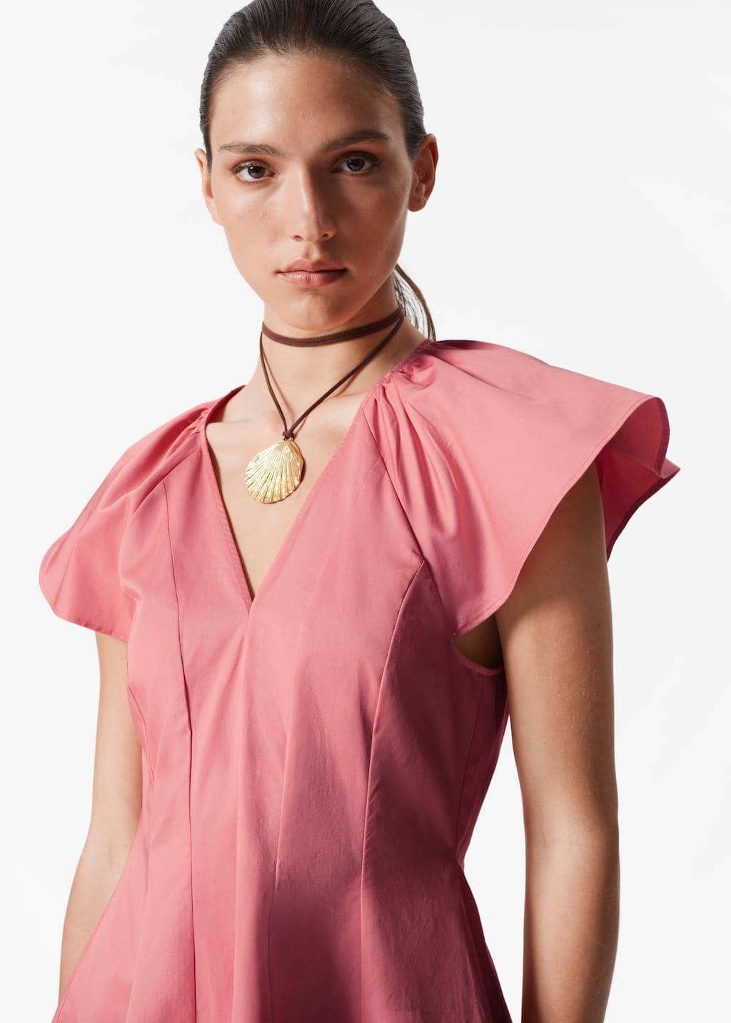 Ausgestelltes Minikleid - Schwarz - Lookbook