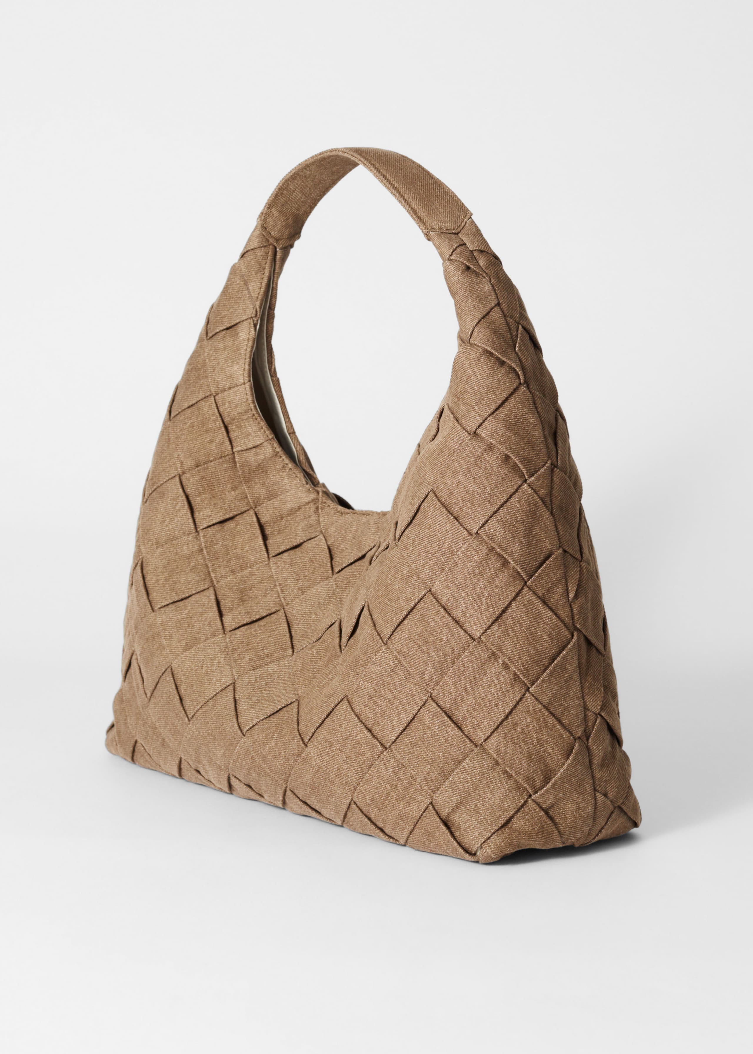 Braided Denim Tote Bag - Blue denim - Still Life