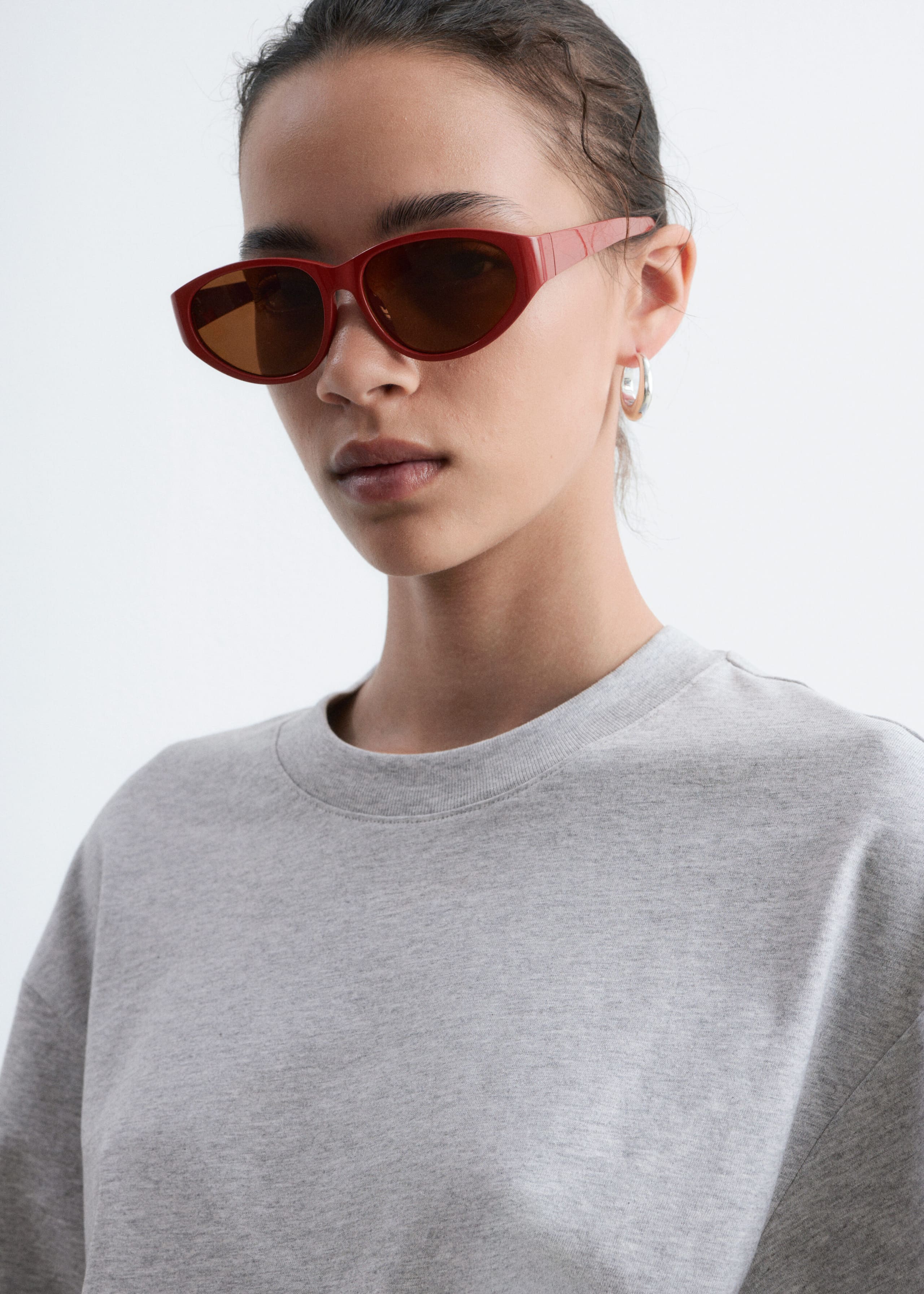 Boxy Cotton T-Shirt - Grey - Still Life