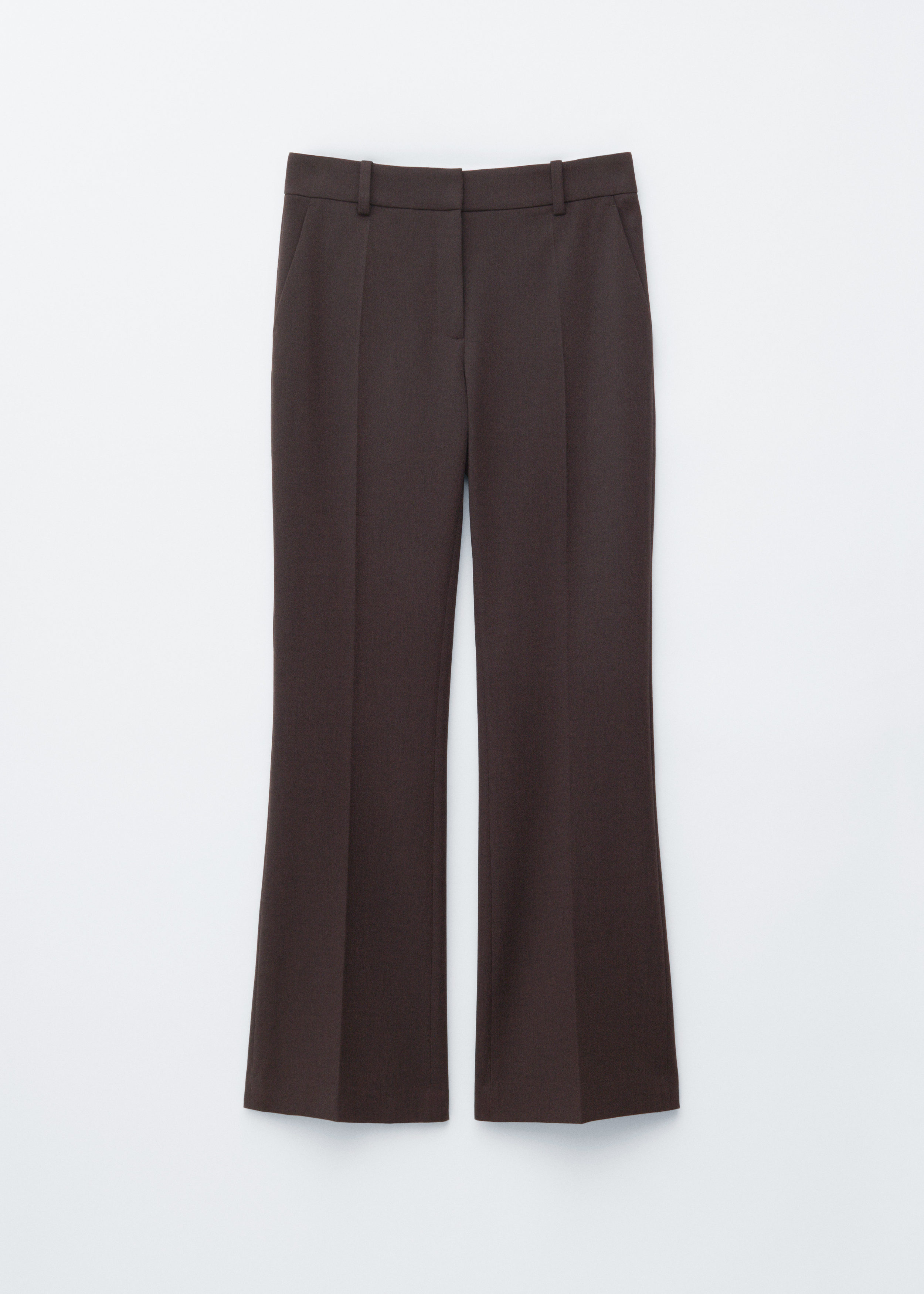 Flared Press-Crease Trousers